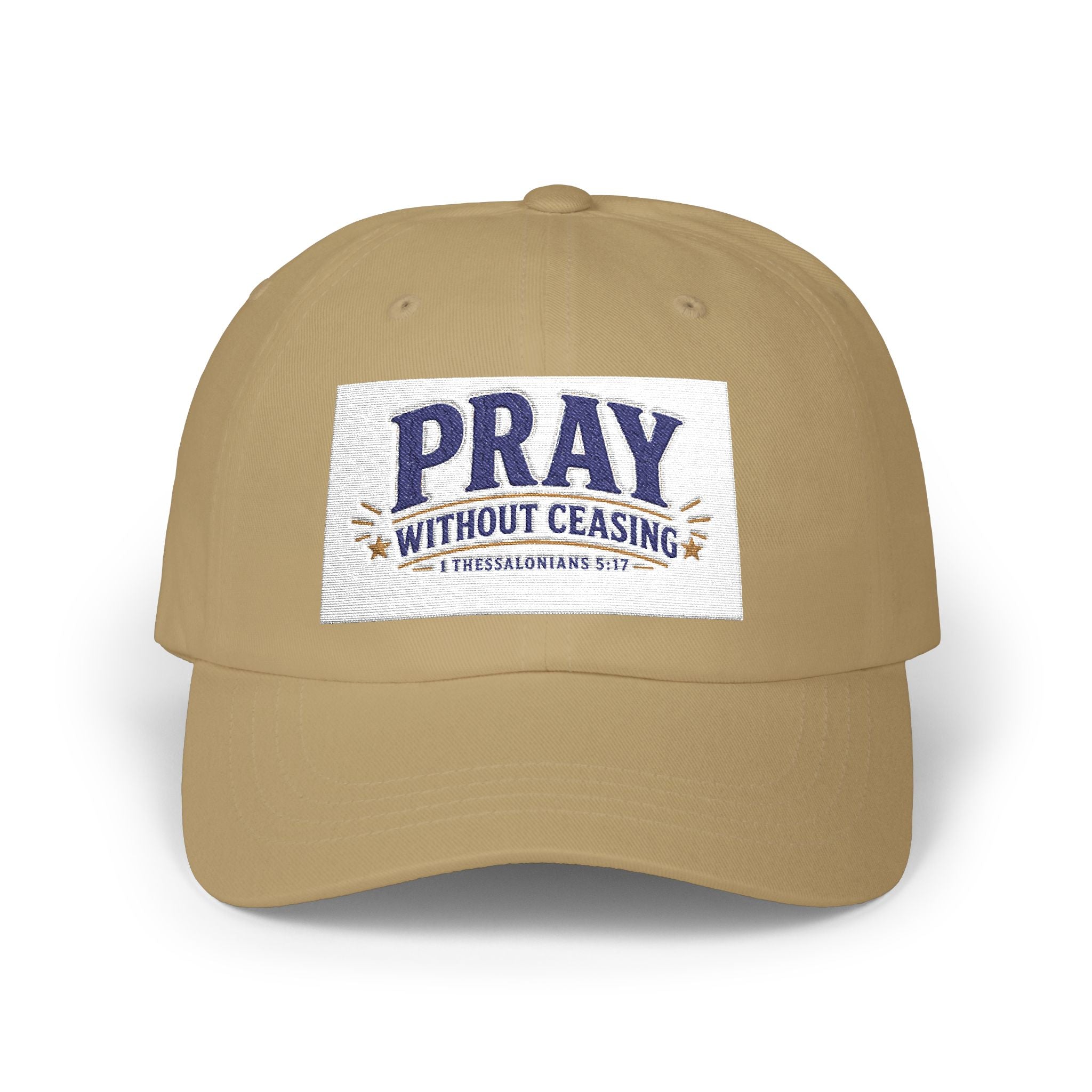 Pray Without Ceasing Dad Cap — Christian Prayer Baseball Hat