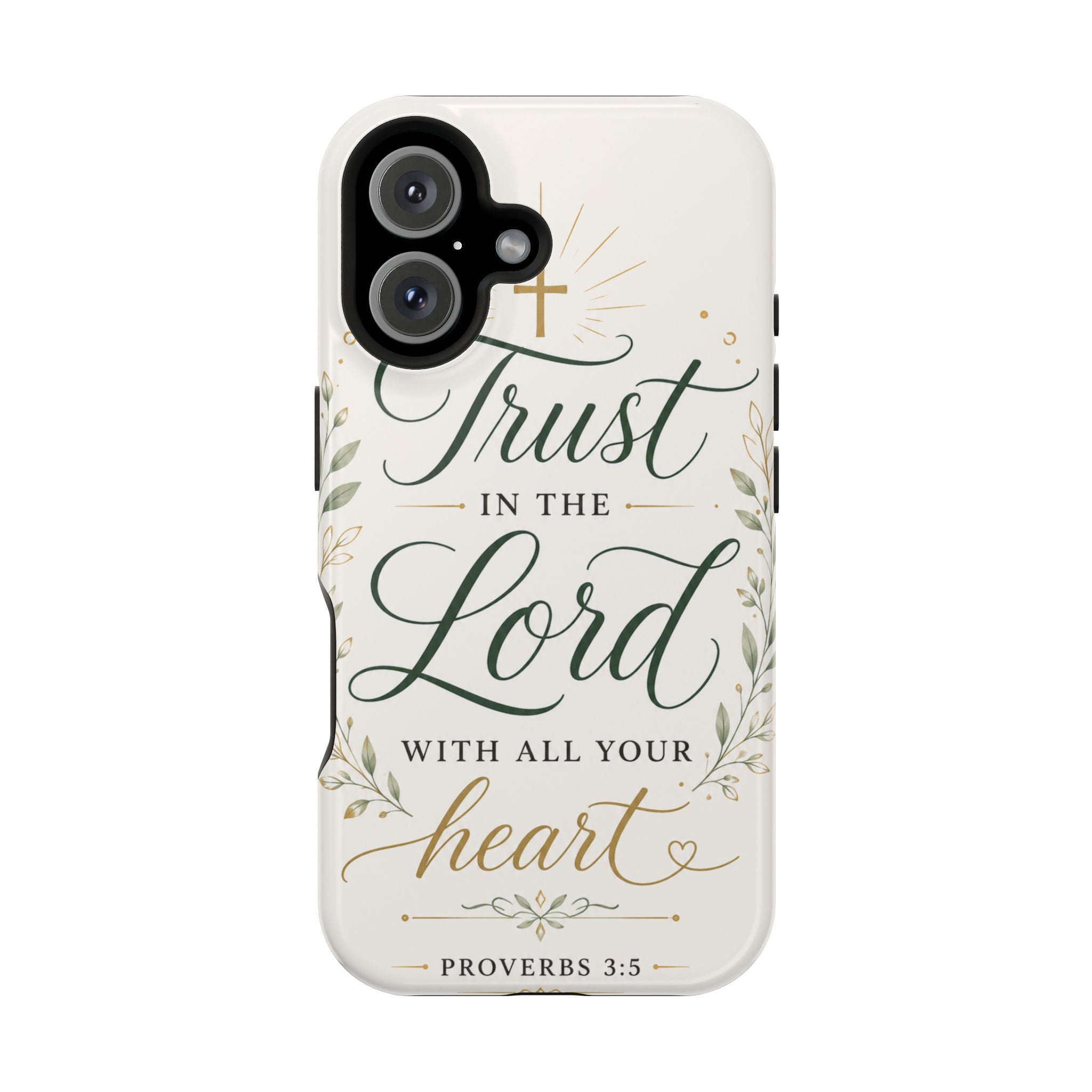 Phone Case — "Trust in the Lord with All Your Heart" Christian Magnetic Impact-Resistant Case