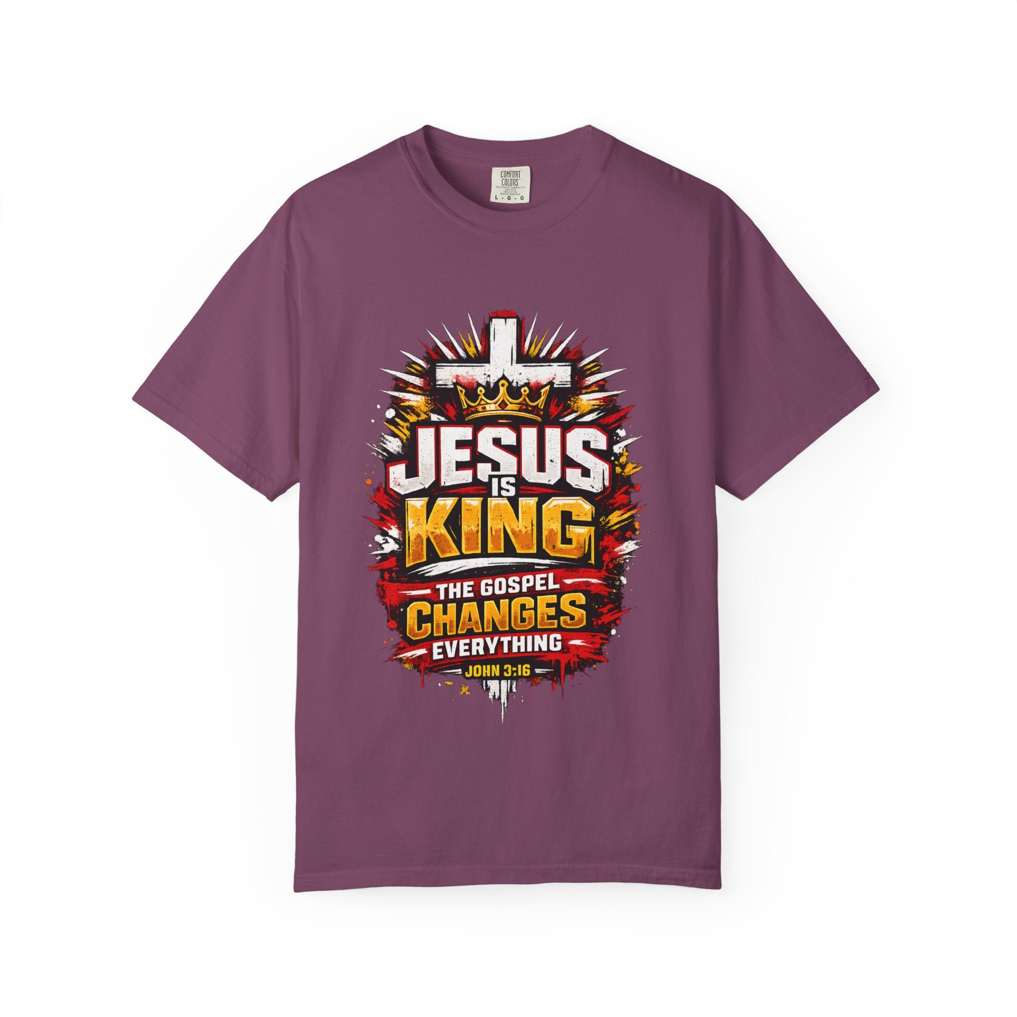 Jesus Is King T-Shirt — The Gospel Changes Everything Christian Tee
