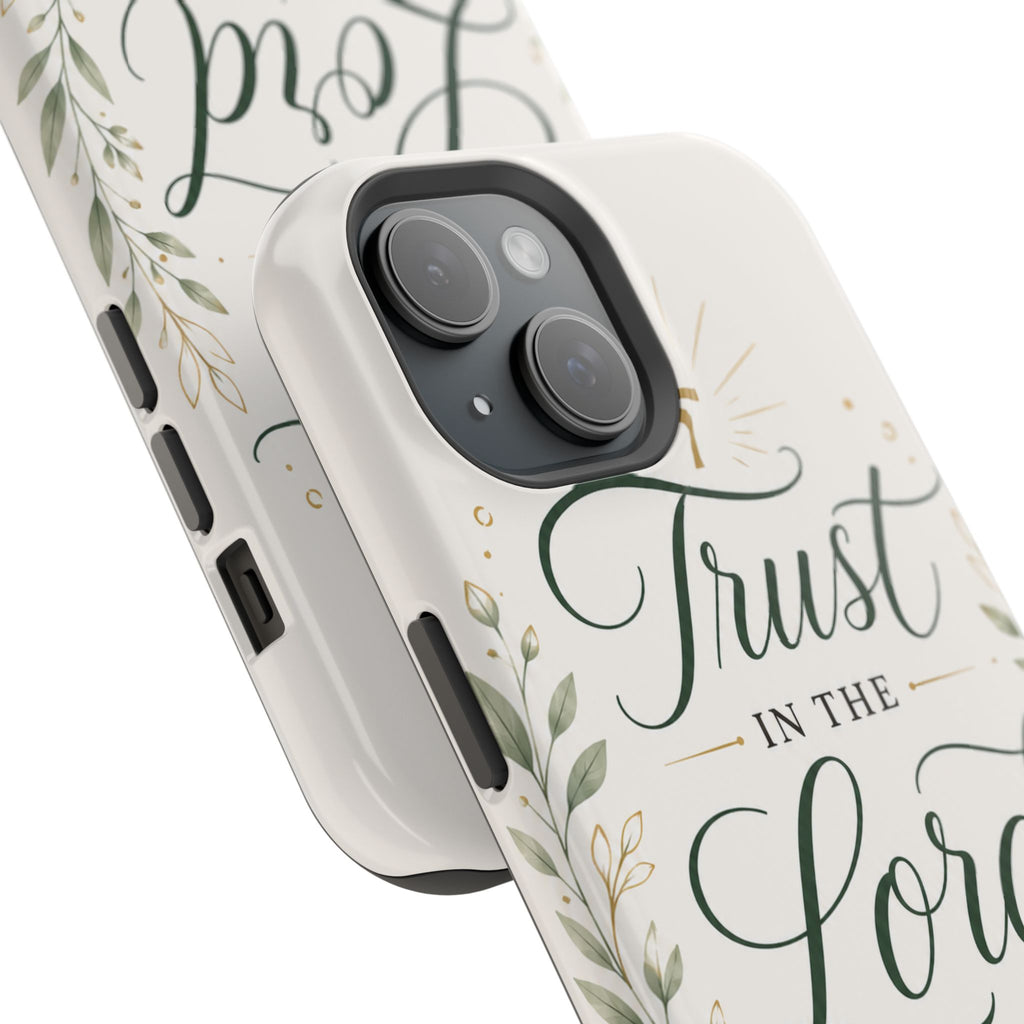 Phone Case — "Trust in the Lord with All Your Heart" Christian Magnetic Impact-Resistant Case