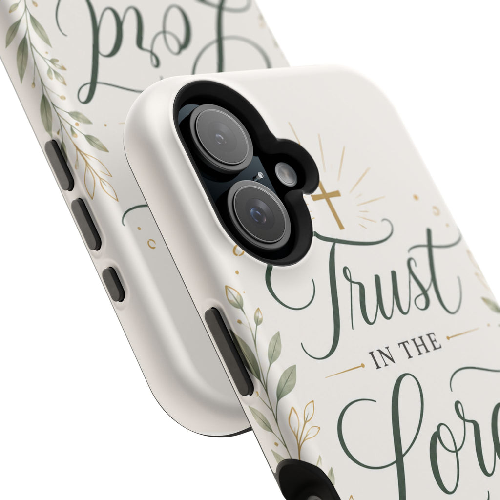 Phone Case — "Trust in the Lord with All Your Heart" Christian Magnetic Impact-Resistant Case