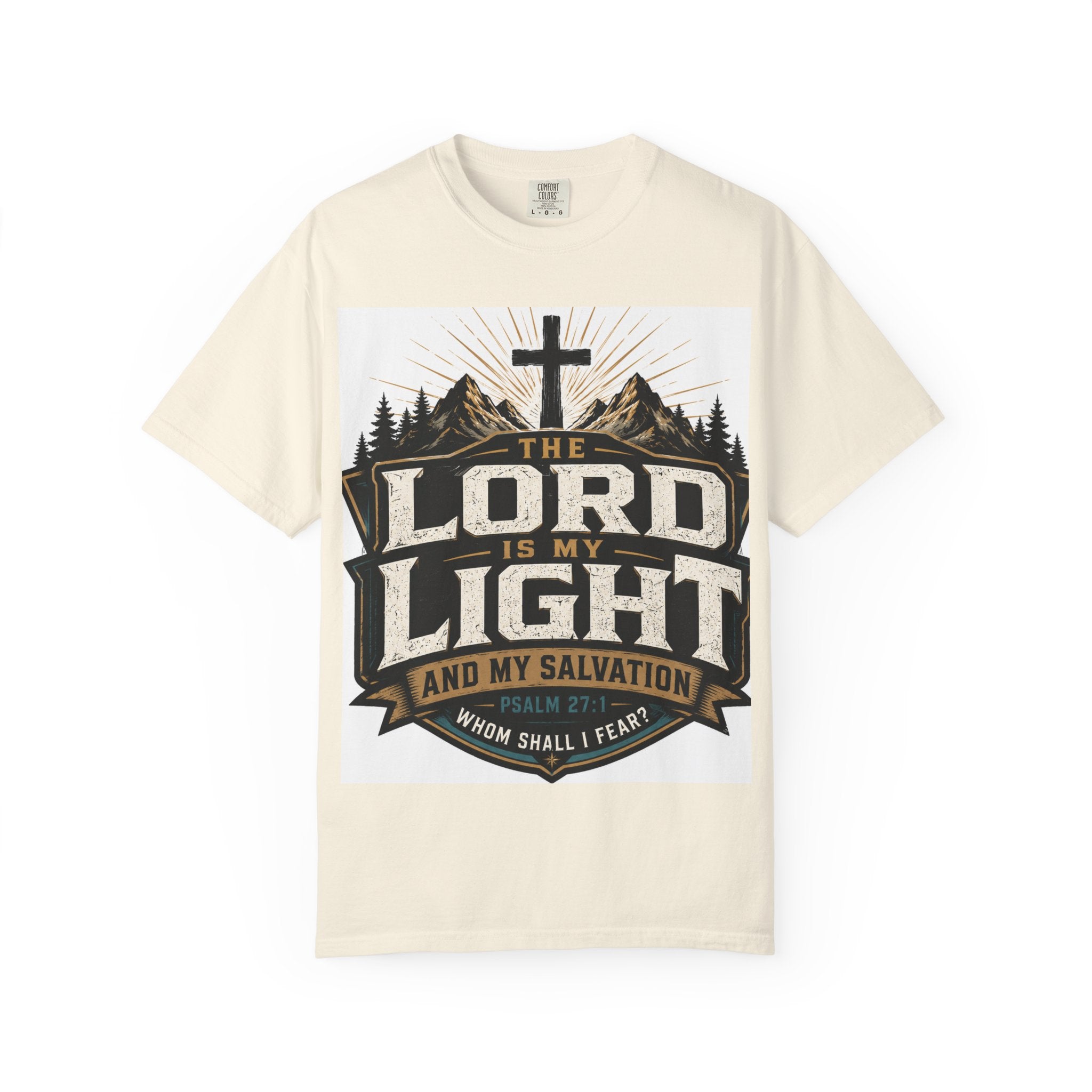 Christian T-Shirt — "The Lord Is My Light" Faith Graphic Tee