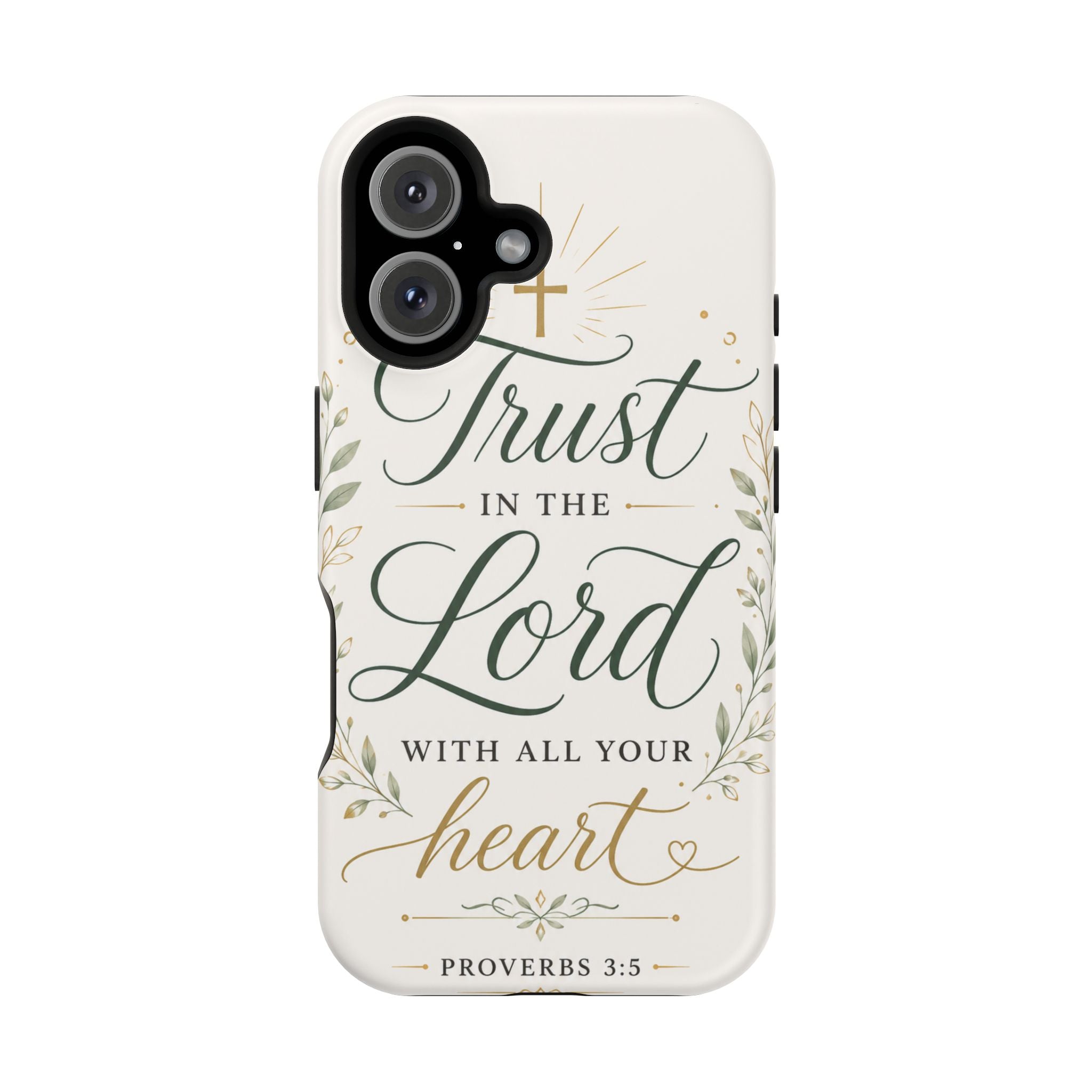 Phone Case — "Trust in the Lord with All Your Heart" Christian Magnetic Impact-Resistant Case
