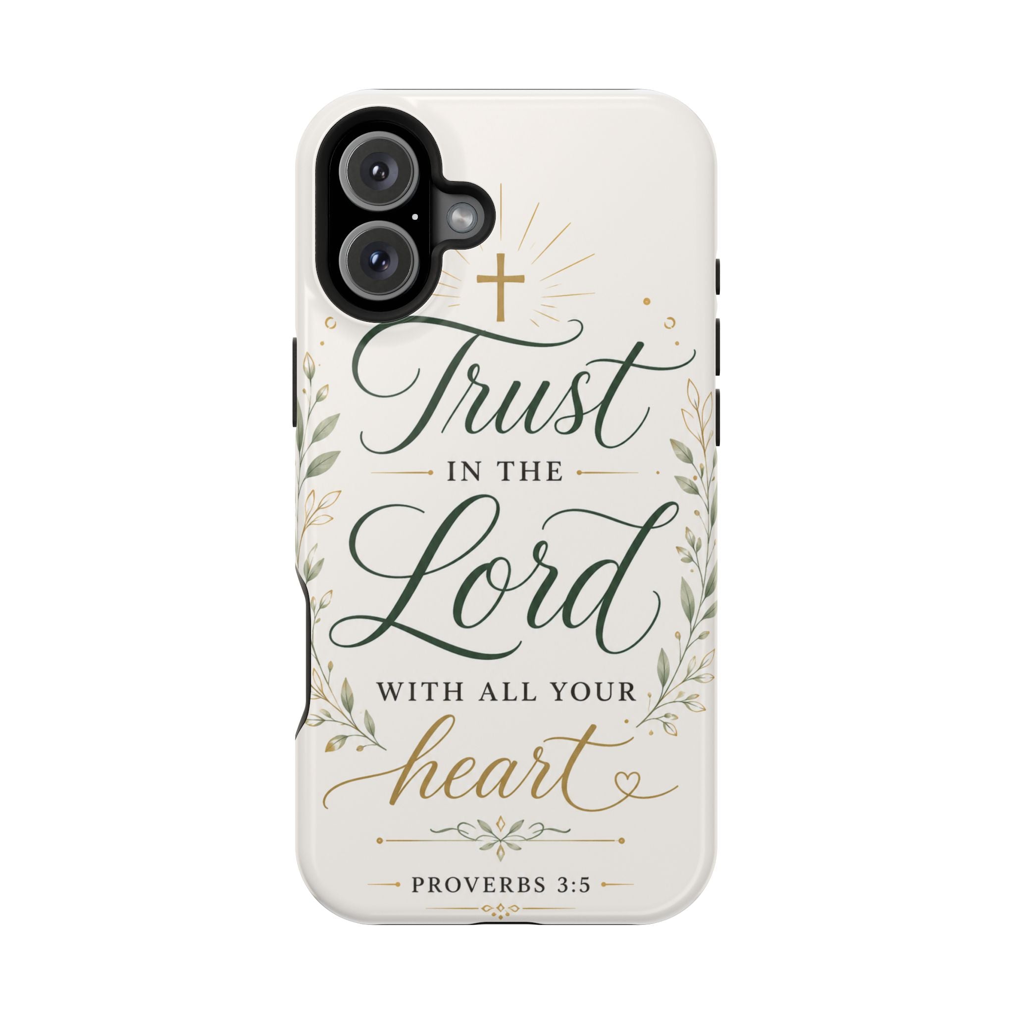 Phone Case — "Trust in the Lord with All Your Heart" Christian Magnetic Impact-Resistant Case