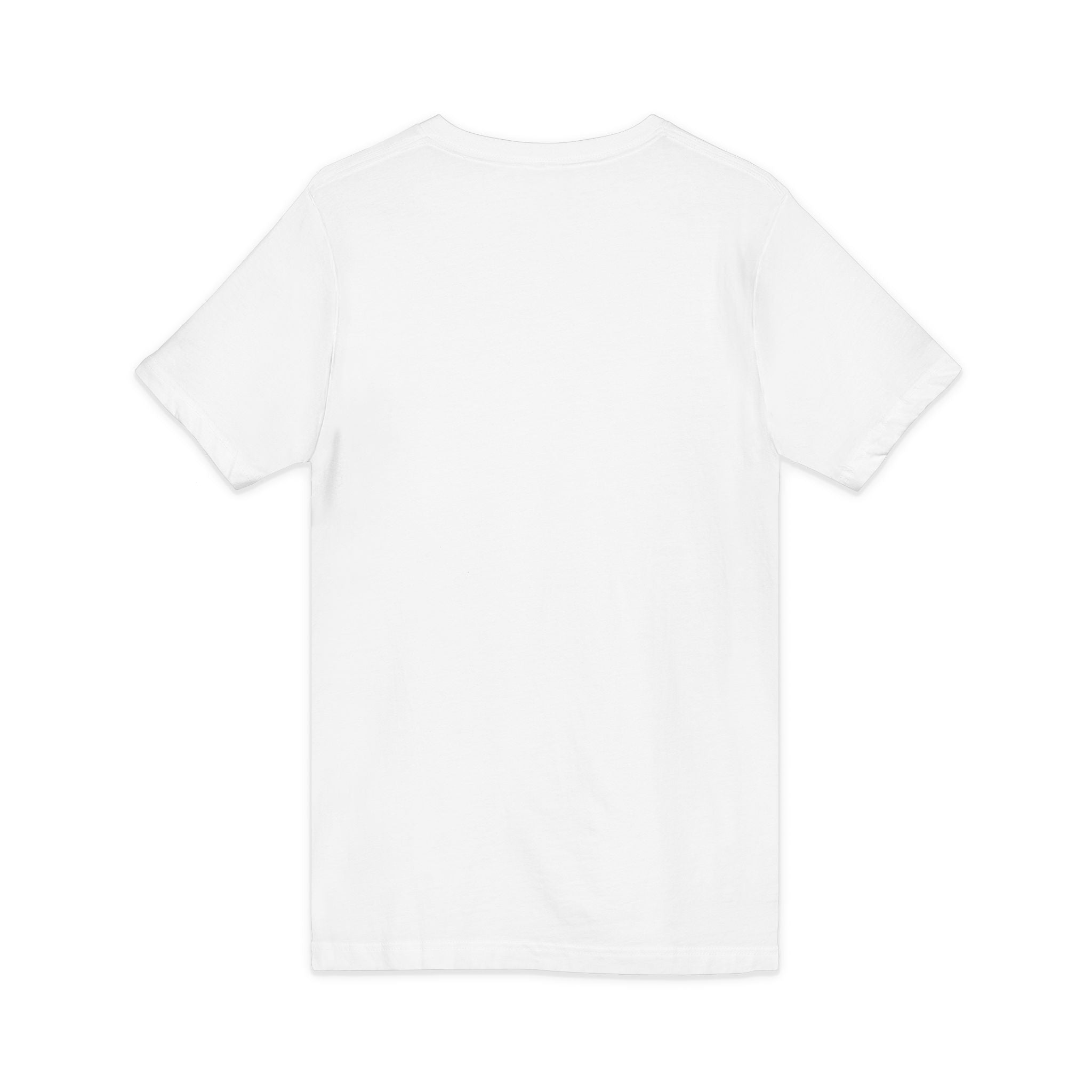 More Than Conquerors V-Neck Tee — Christian Faith Graphic Shirt (Romans 8:37)