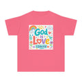 Youth Tee — "God Is Love" Kids Christian T-Shirt (1 John 4:8)