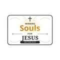 Winning Souls for Jesus Desk Mat — Christian Office Mousepad with Matthew 28:19 Design
