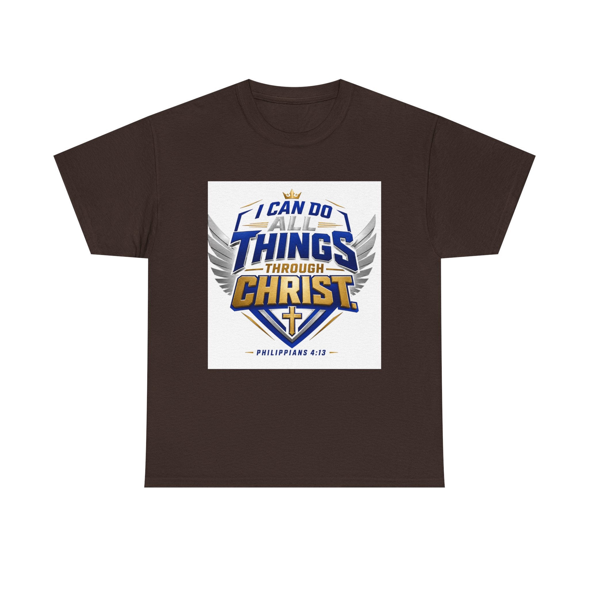 I Can Do All Things Through Christ T-Shirt – Philippians 4:13 Christian Faith Tee