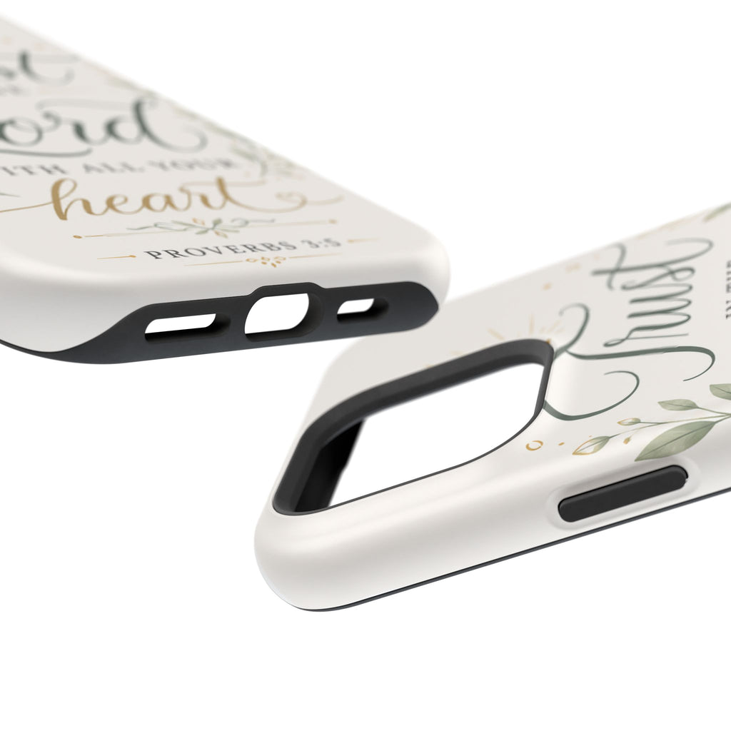 Phone Case — "Trust in the Lord with All Your Heart" Christian Magnetic Impact-Resistant Case