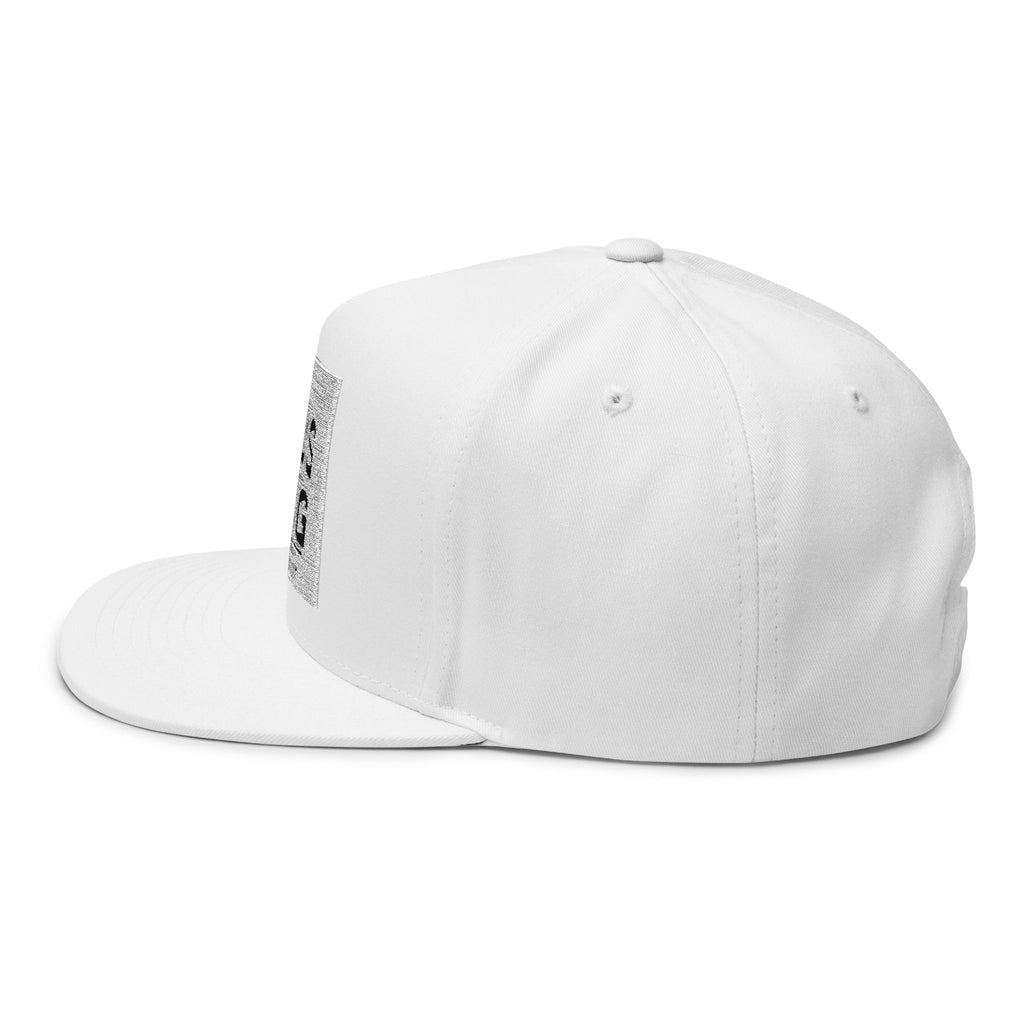 Jesus King Flat Bill Cap — Embroidered Christian Snapback Hat
