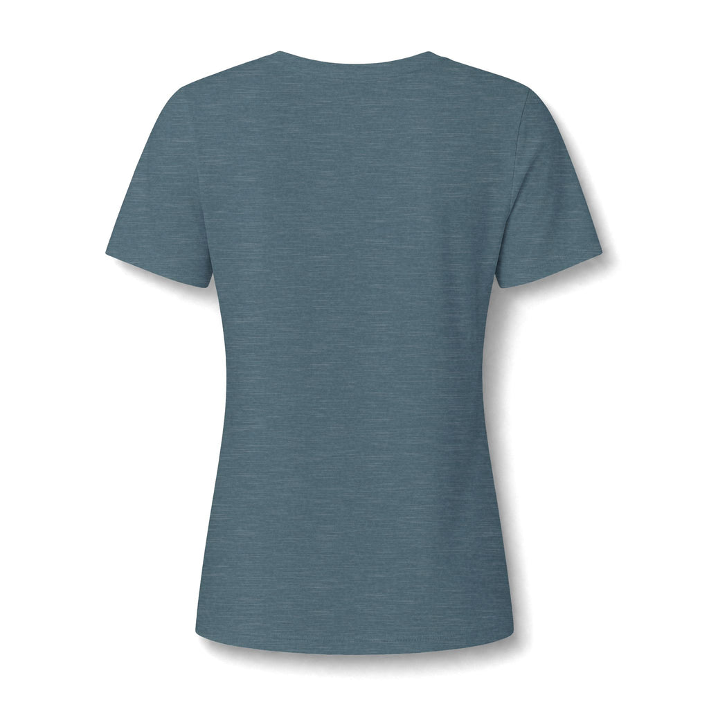 Christian V-Neck Tee — "I Am Winning Souls for Jesus" Floral Design
