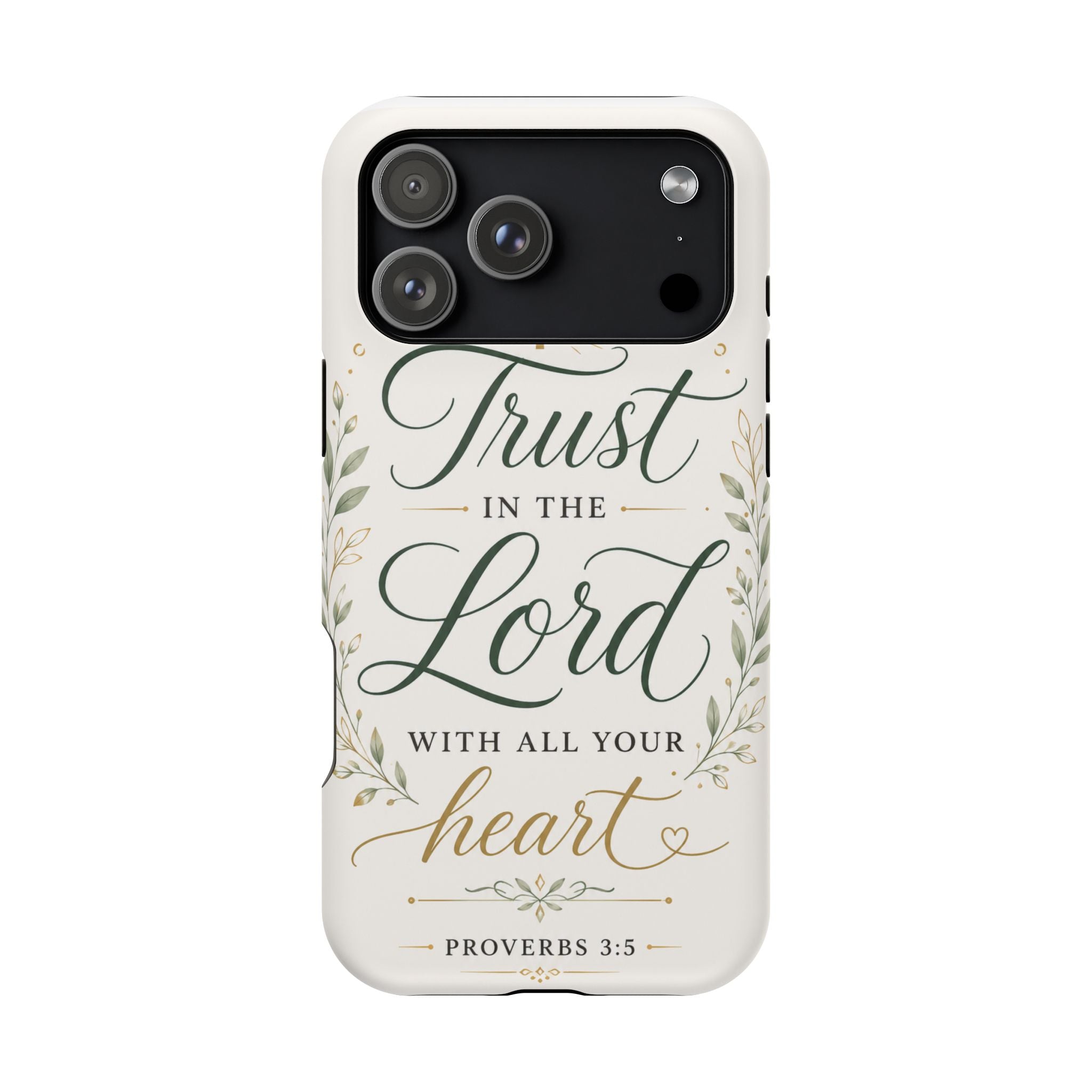 Phone Case — "Trust in the Lord with All Your Heart" Christian Magnetic Impact-Resistant Case
