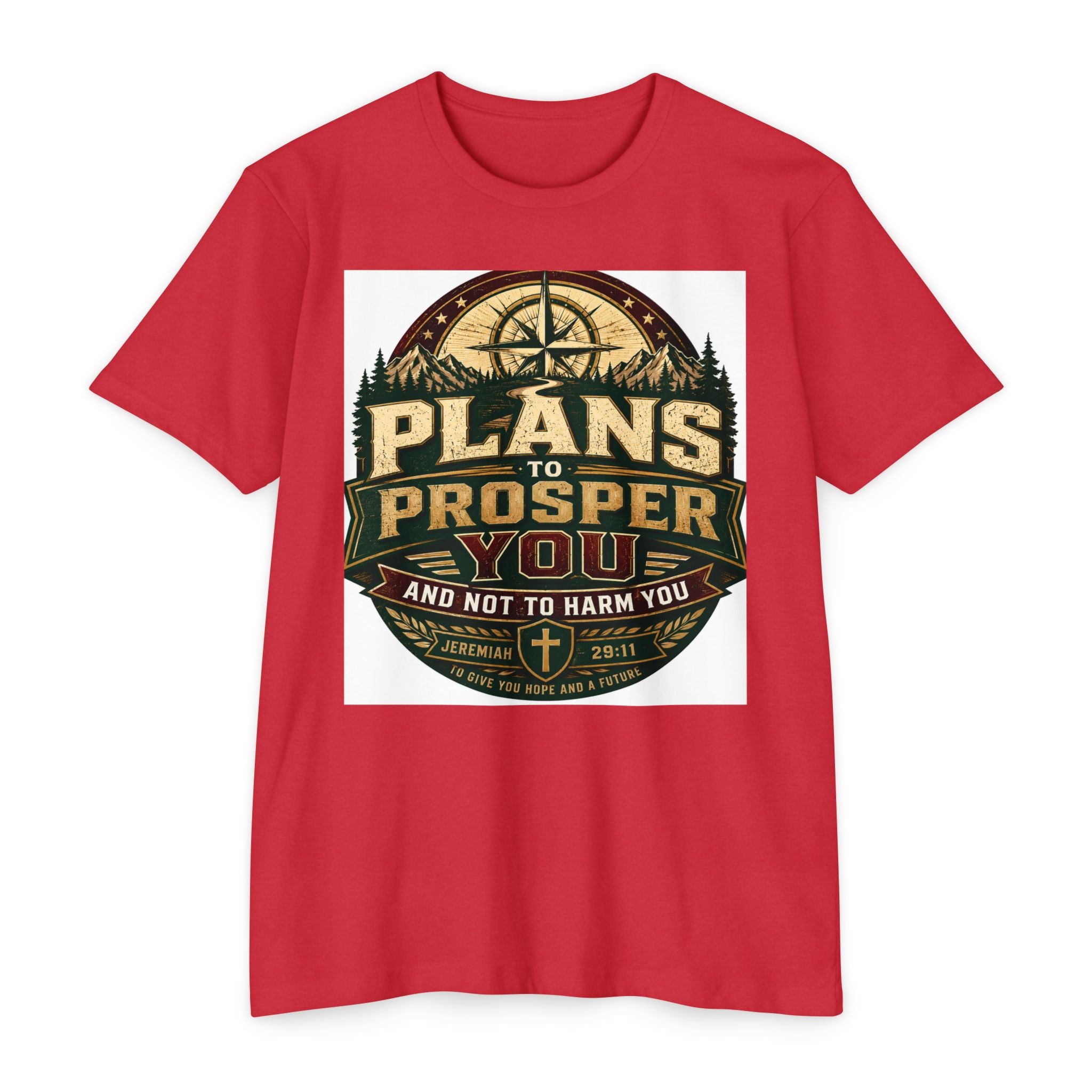 T-Shirt — "Plans to Prosper You" Inspirational Christian Tee