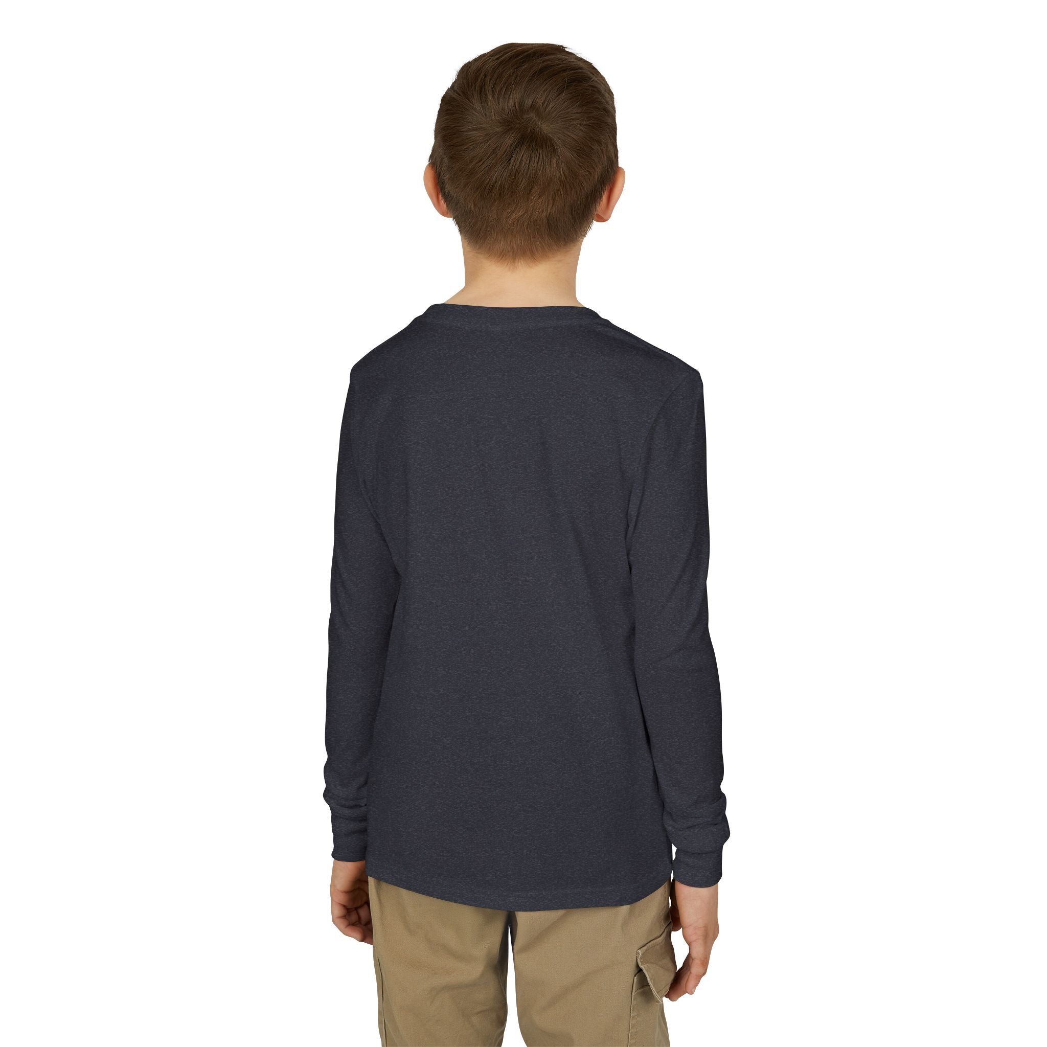 God's Plan Youth Long Sleeve Tee — "God's Plan Is Greater Than My Plans" Christian Kids Shirt