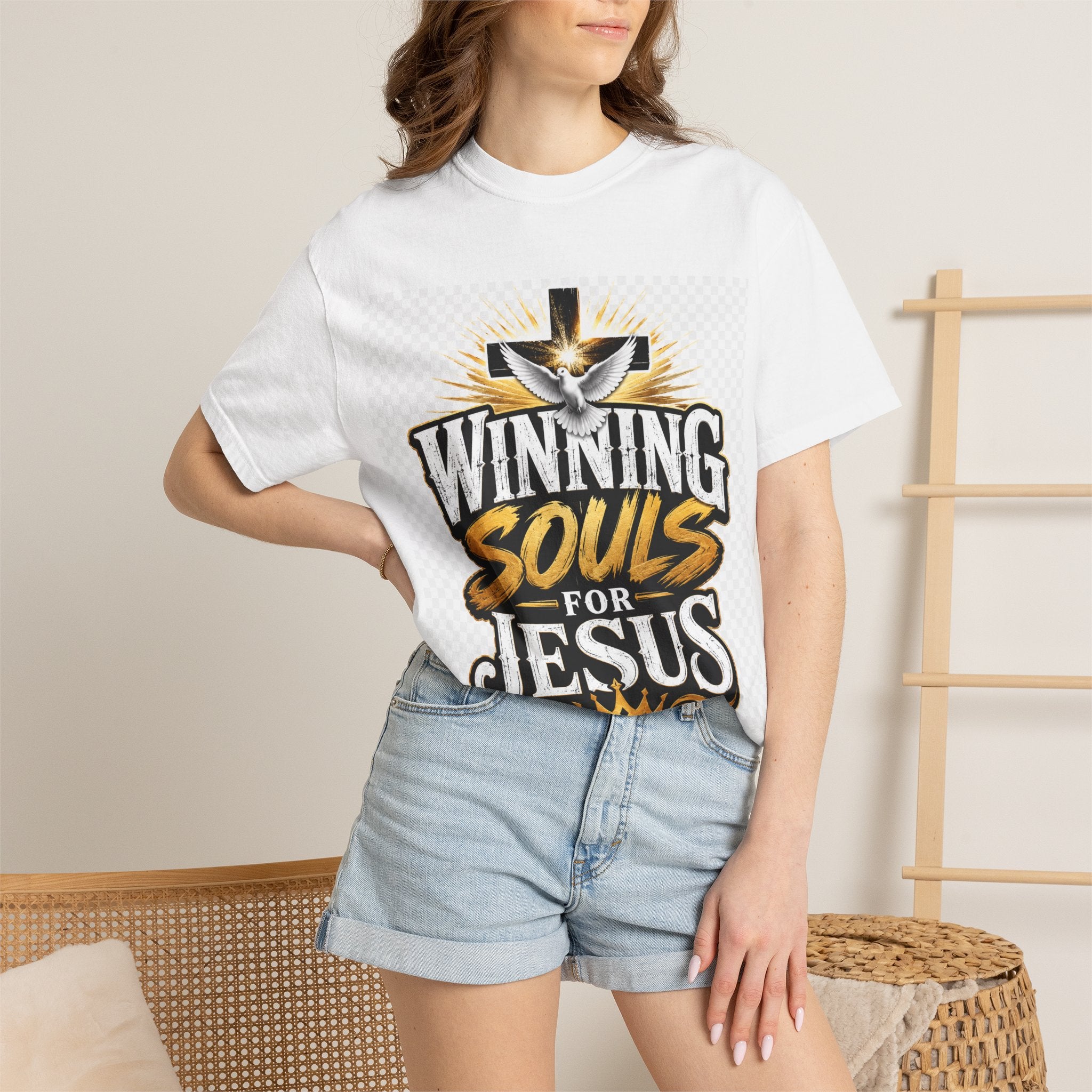 Winning Souls for Jesus T-Shirt — Christian Faith Ministry Graphic Tee