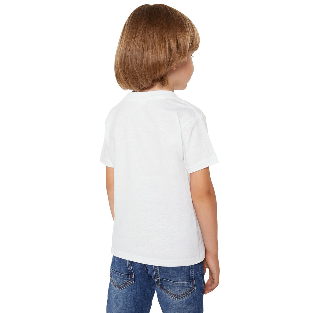 Toddler T-Shirt — "Jesus Is My Savior" Colorful Christian Kids Tee (Luke 2:11)