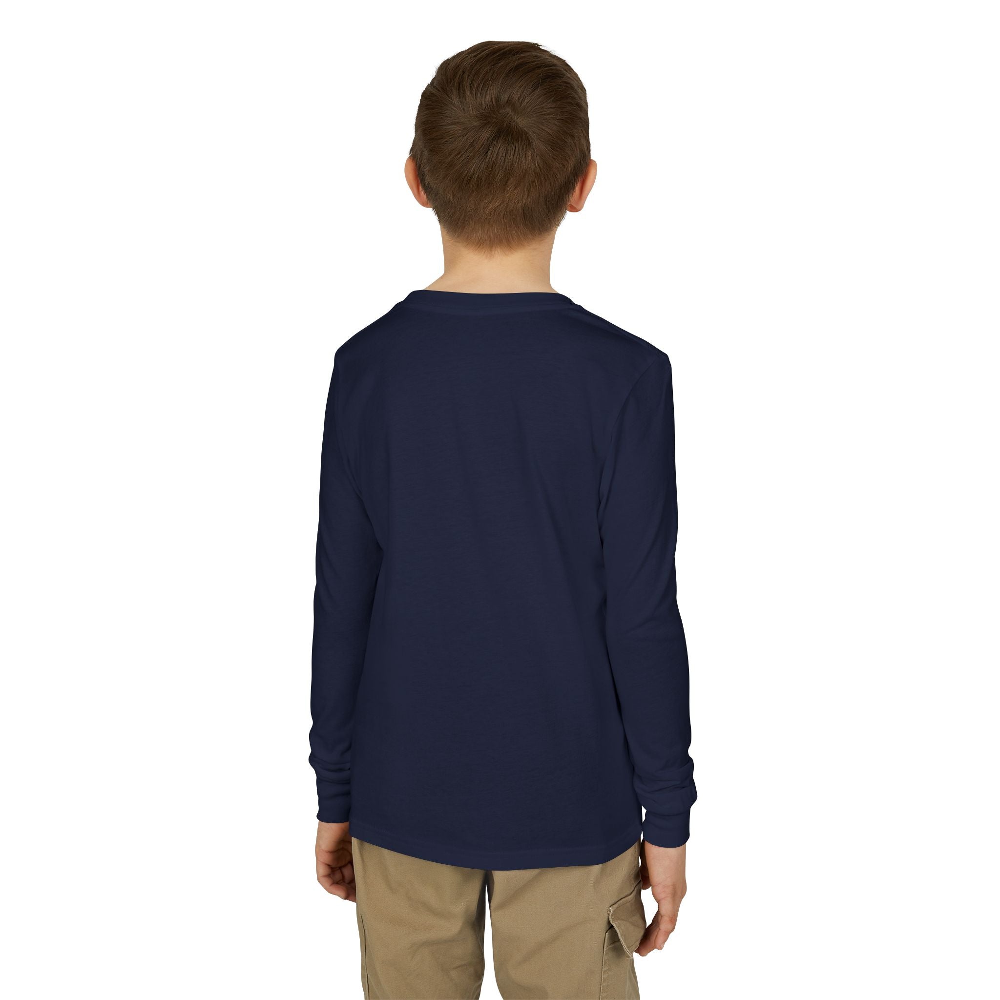 God's Plan Youth Long Sleeve Tee — "God's Plan Is Greater Than My Plans" Christian Kids Shirt