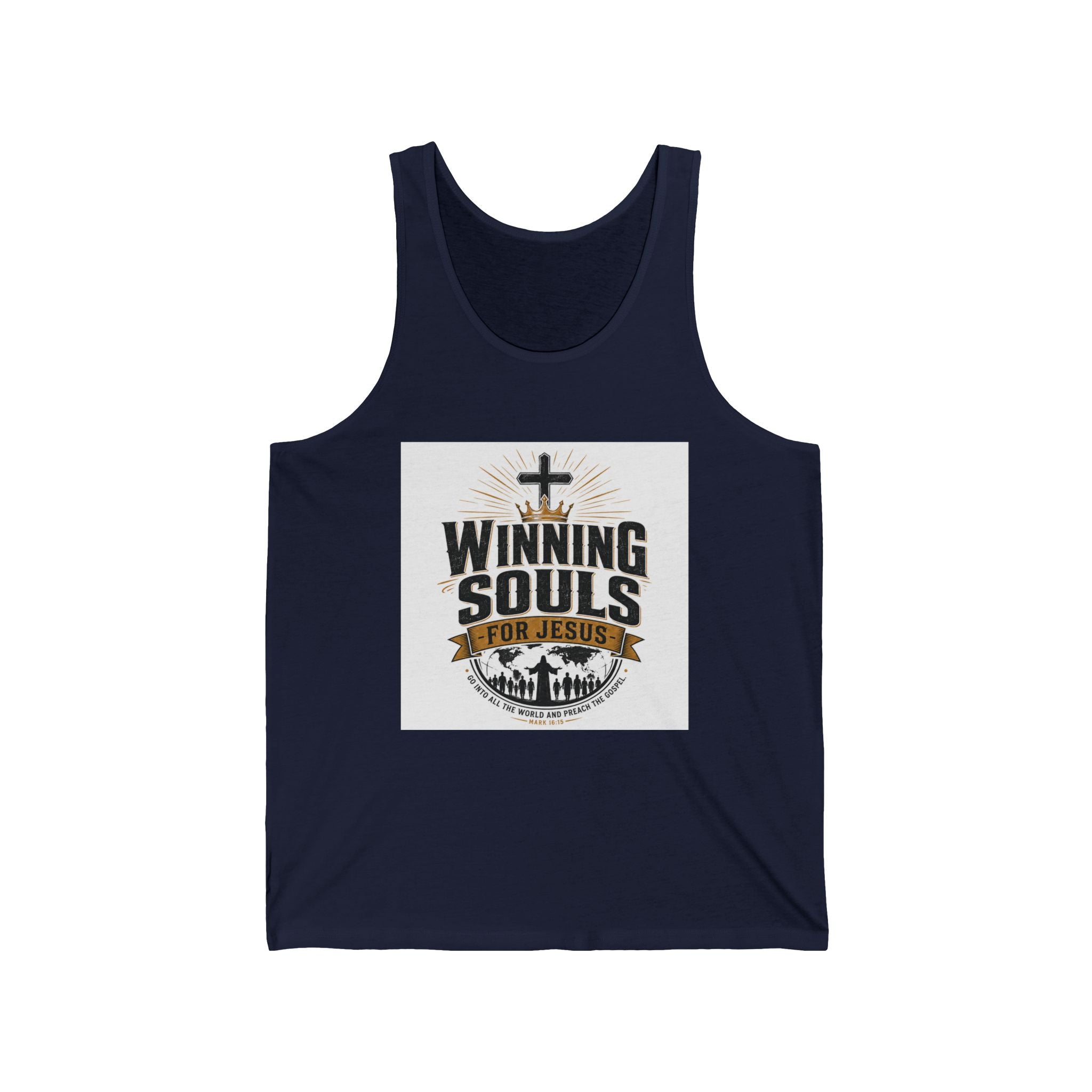 Christian Tank Top — "Winning Souls for Jesus" Faith Ministry Tank