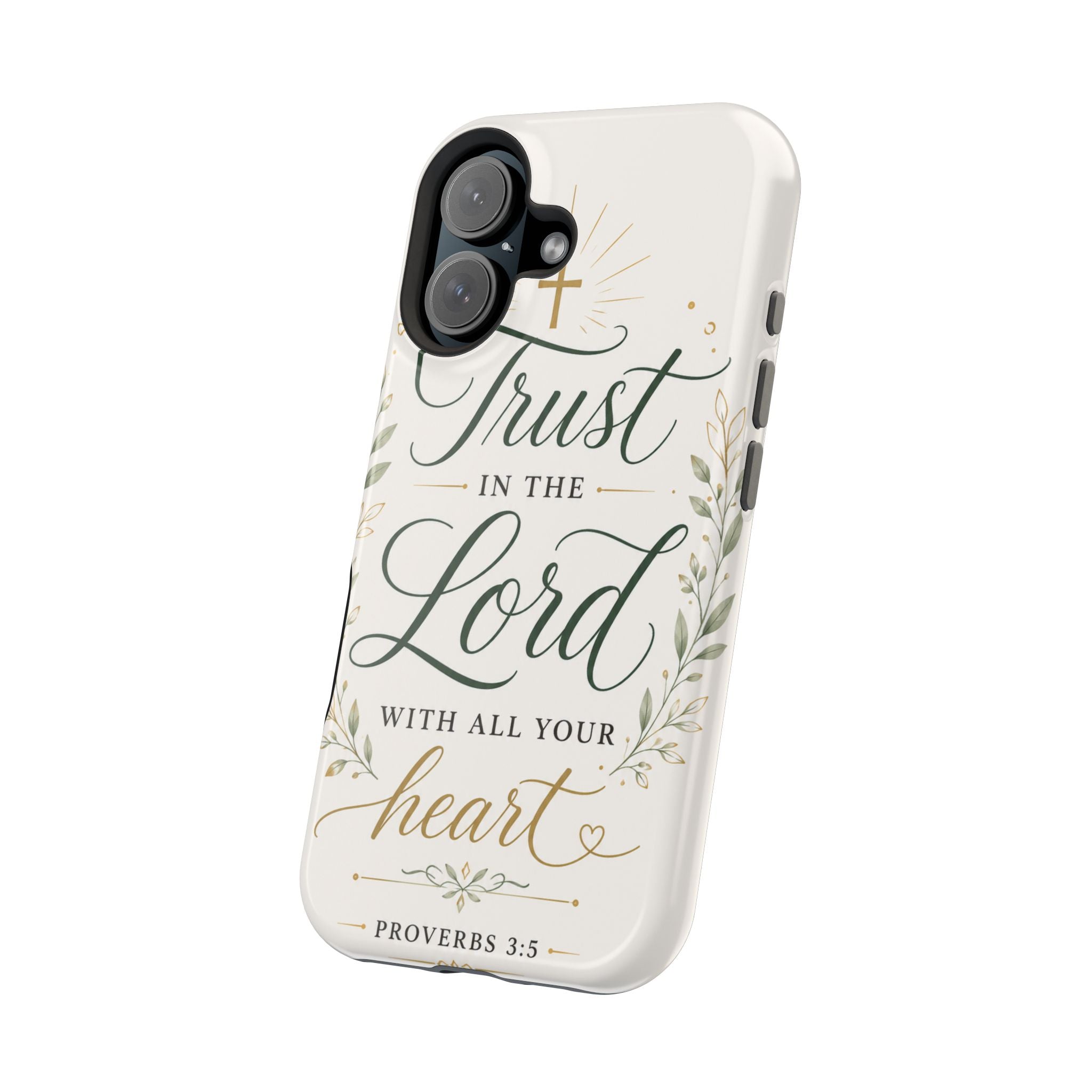 Phone Case — "Trust in the Lord with All Your Heart" Christian Magnetic Impact-Resistant Case