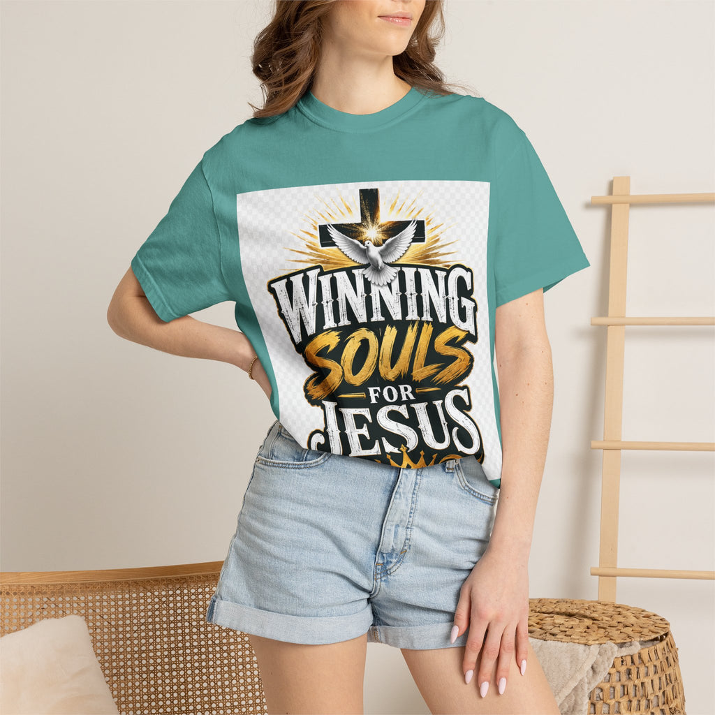 Winning Souls for Jesus T-Shirt — Christian Faith Ministry Graphic Tee