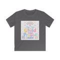 Kids Tee — "For This Child I Have Prayed" Pastel Rainbow Christian Shirt (1 Samuel 1:27)