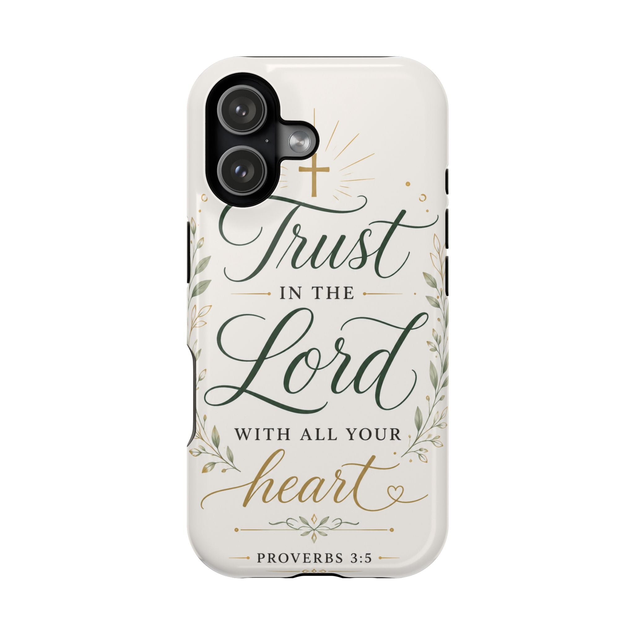 Phone Case — "Trust in the Lord with All Your Heart" Christian Magnetic Impact-Resistant Case