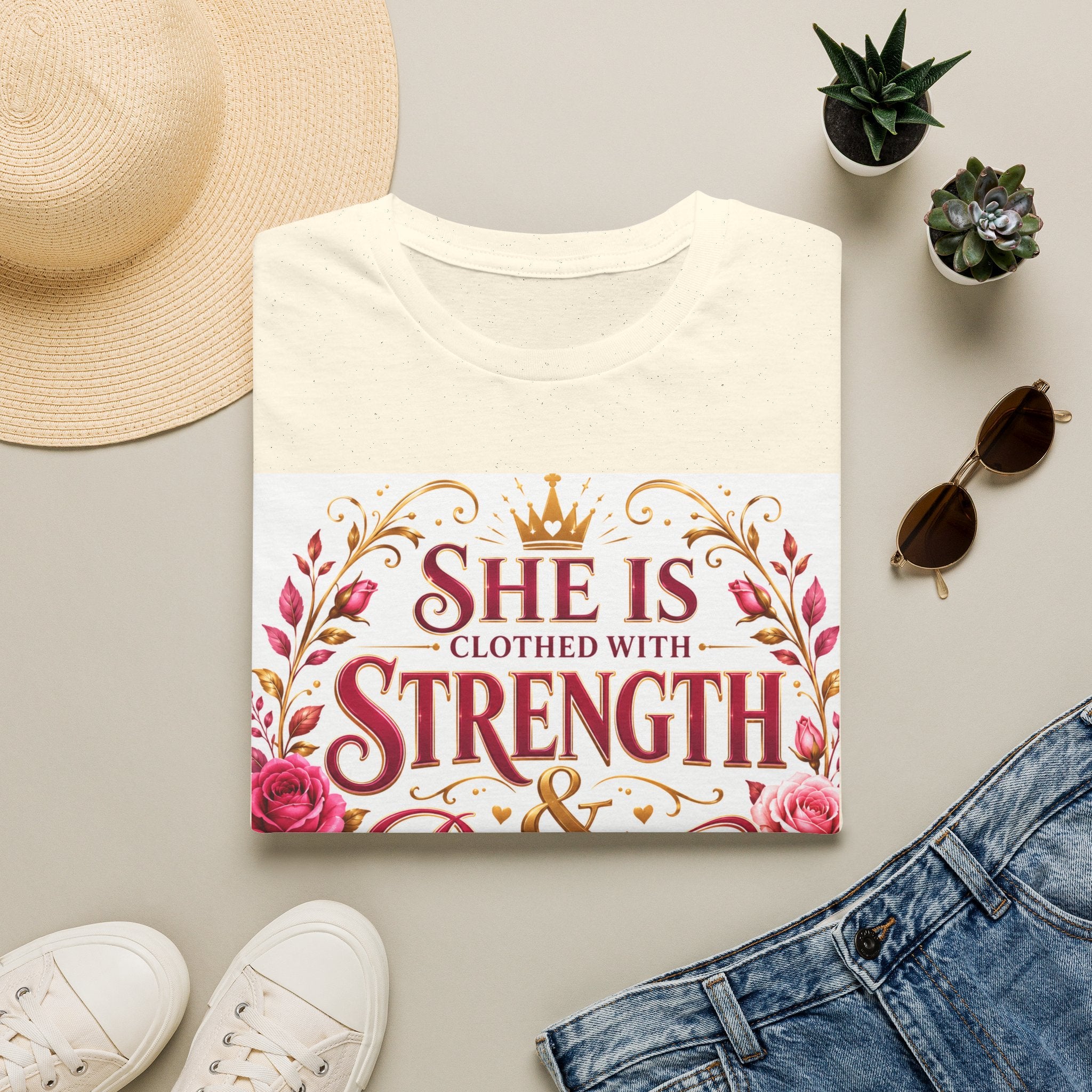 She Is Clothed With Strength & Dignity T-Shirt