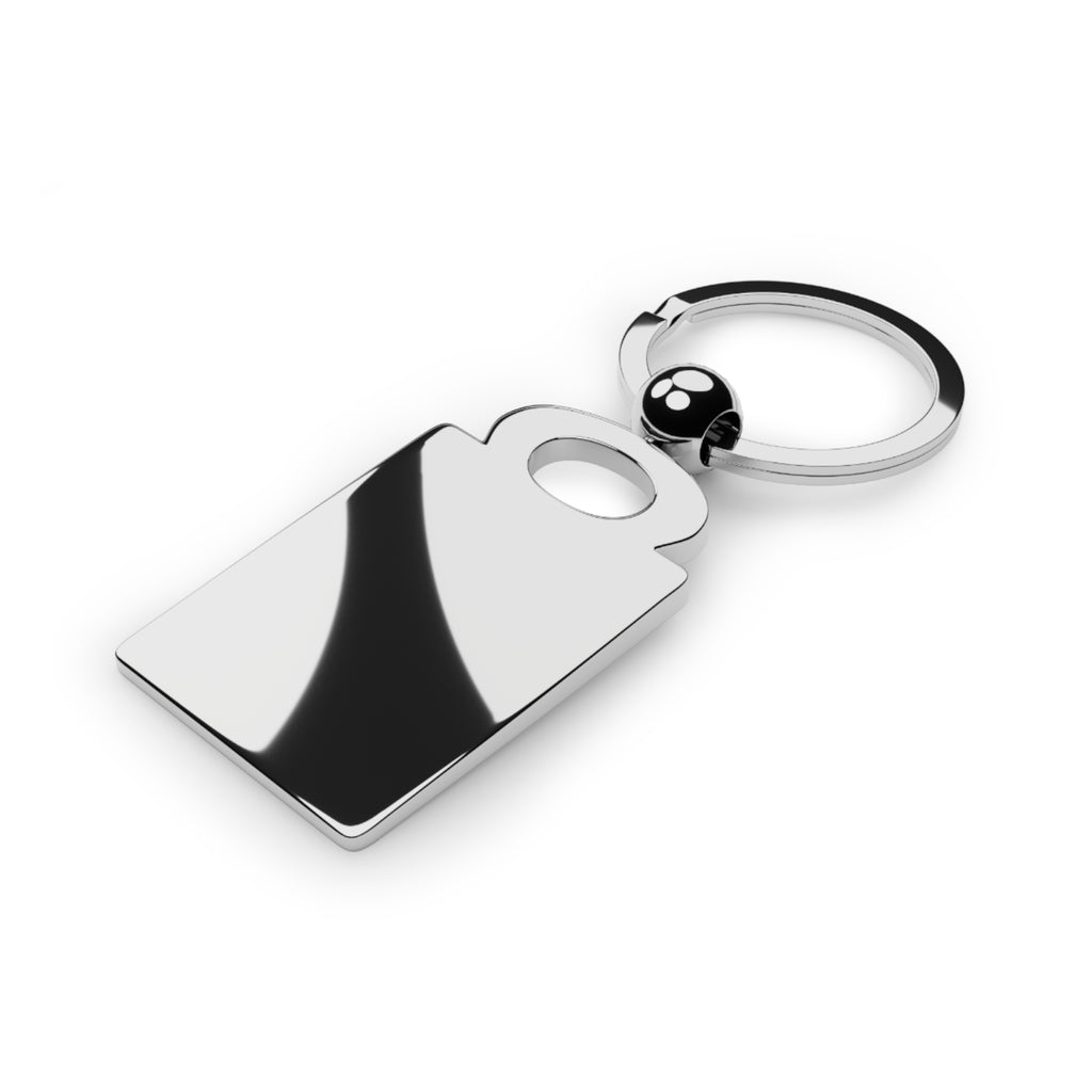 Peace Be to This House Rectangular Keyring — Christian Blessing Keychain (Luke 10:5)