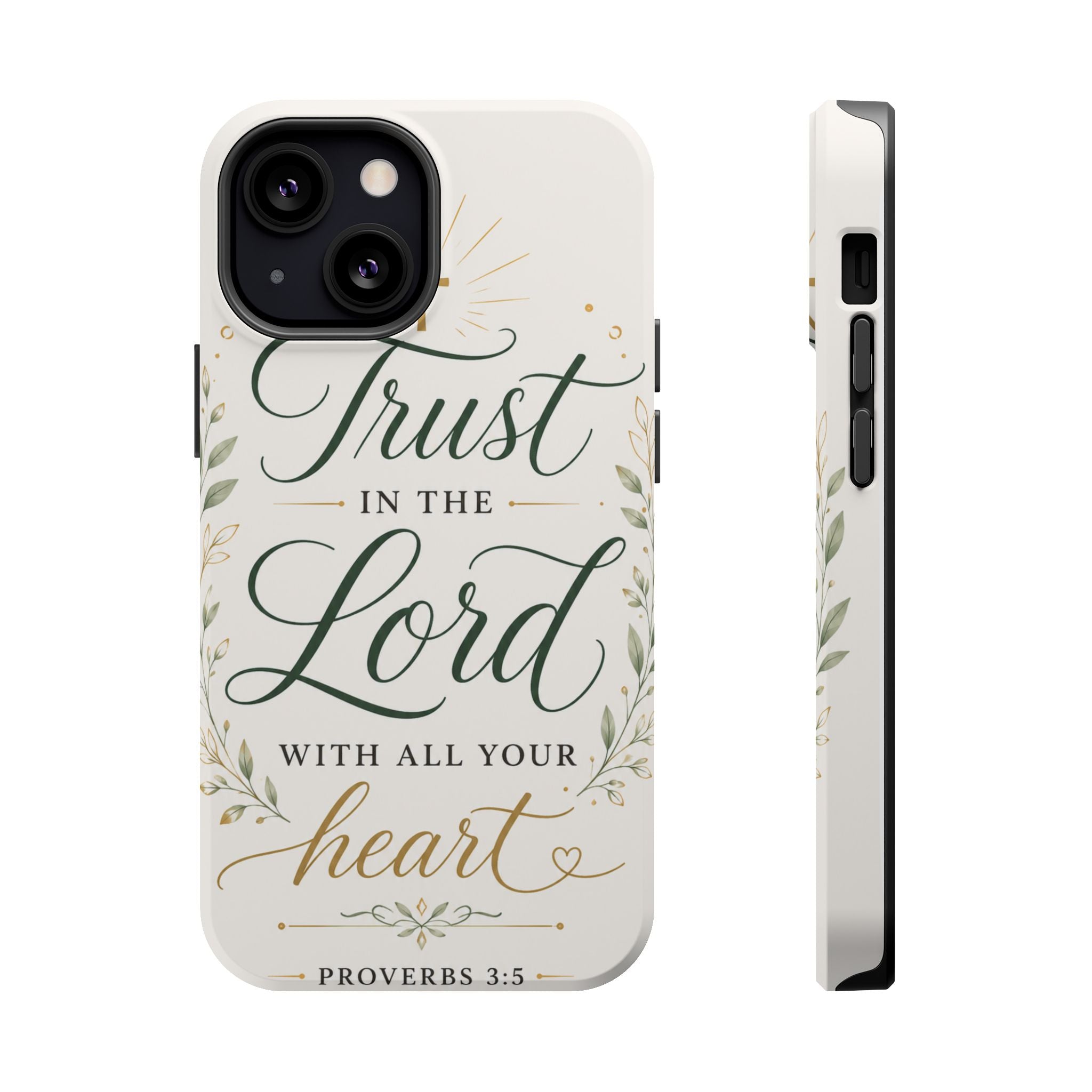 Phone Case — "Trust in the Lord with All Your Heart" Christian Magnetic Impact-Resistant Case