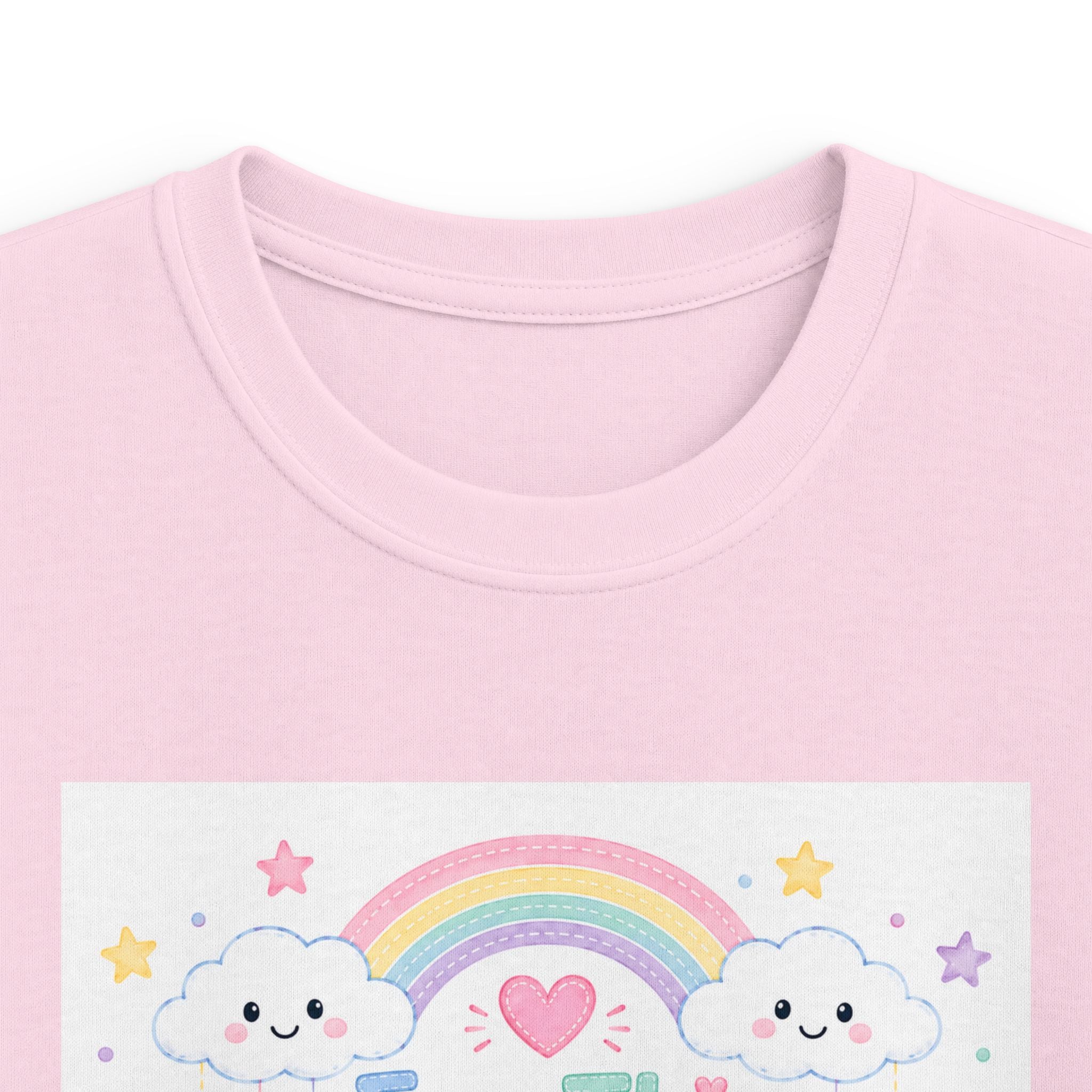 Kids Tee — "For This Child I Have Prayed" Pastel Rainbow Christian Shirt (1 Samuel 1:27)