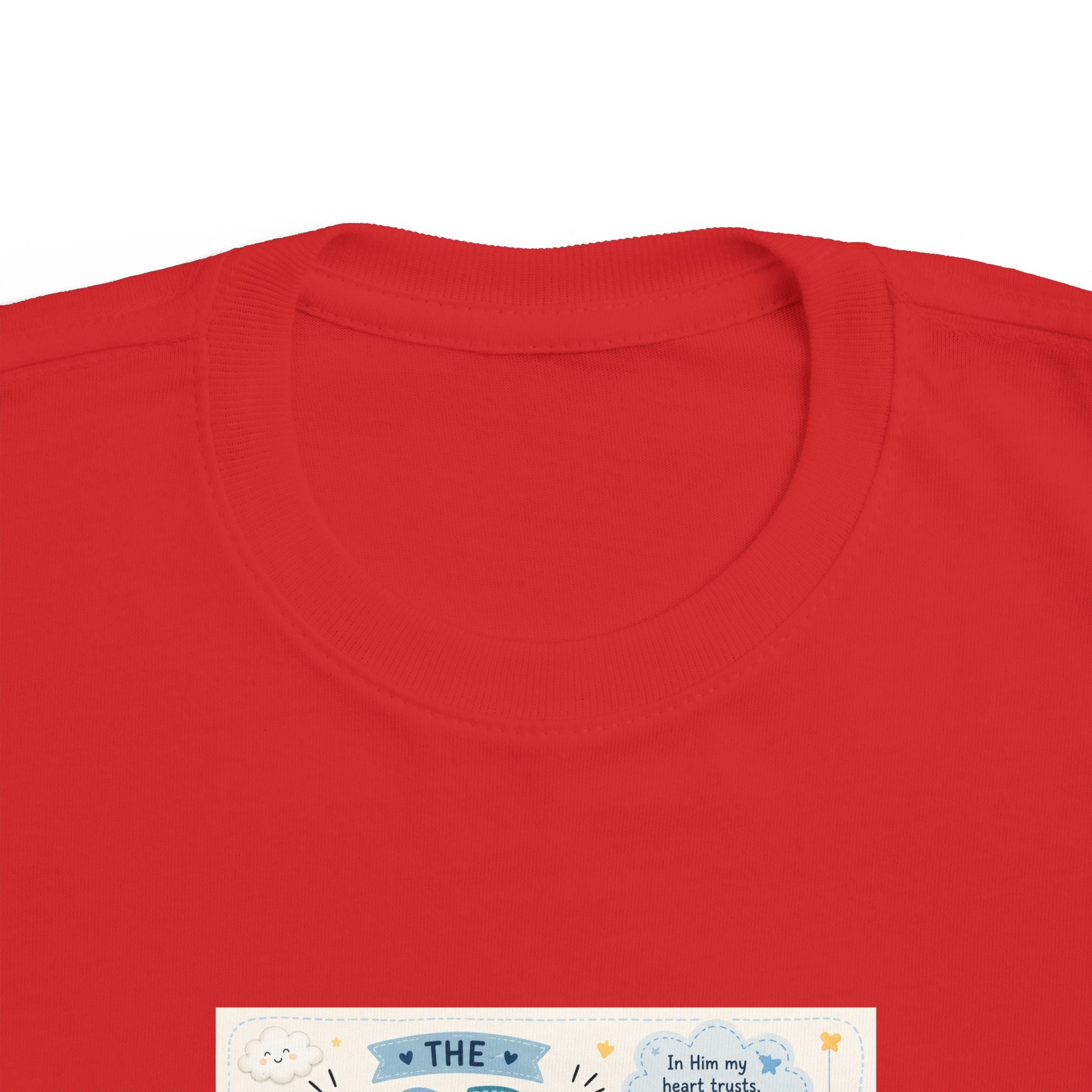 Toddler Tee — "The Lord Is My Strength and Shield" Christian Faith Kids Shirt