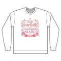 I Am Fearfully and Wonderfully Made Long Sleeve Tee — Floral Christian Inspirational Shirt