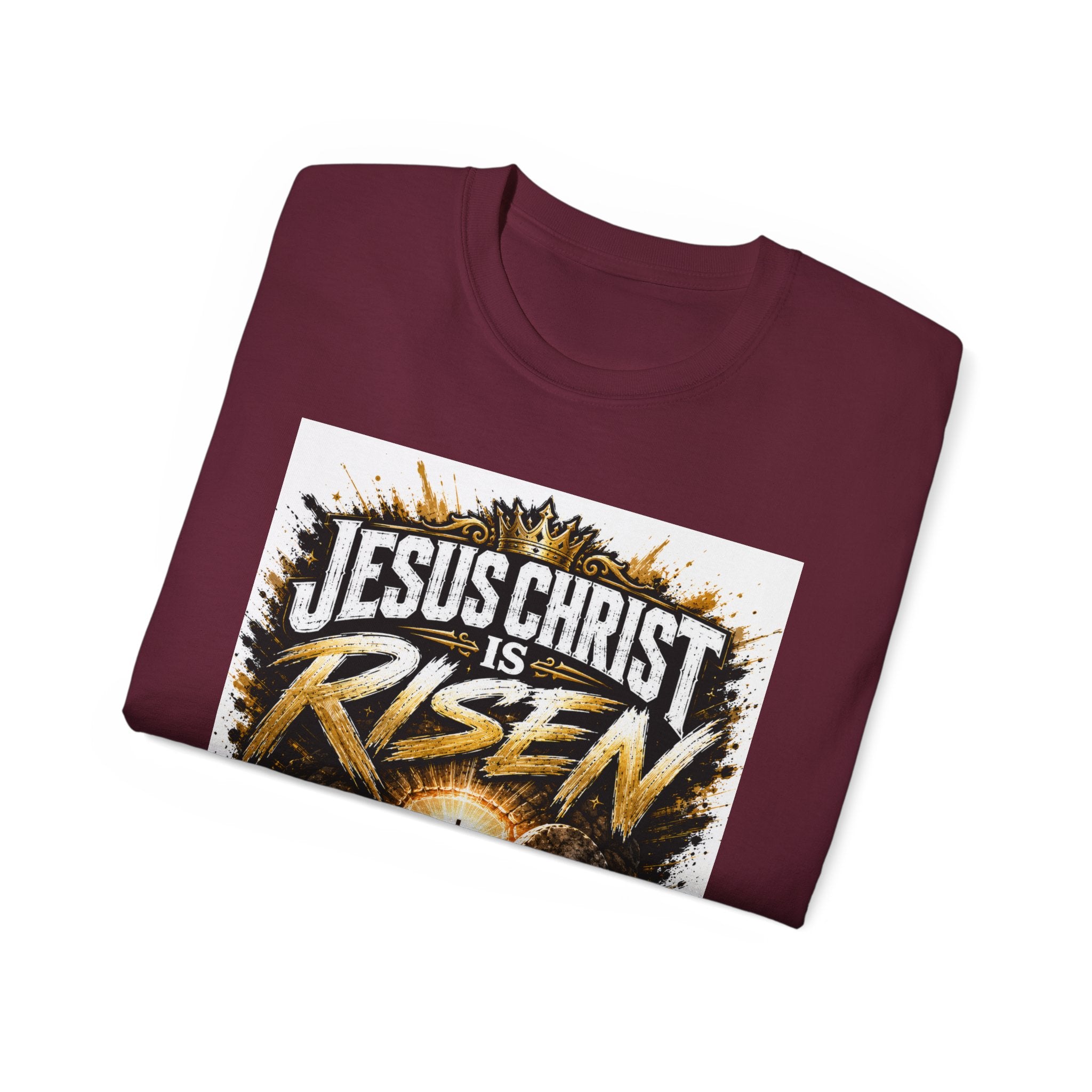 Jesus Christ Is Risen T-Shirt — Easter Christian Faith Tee