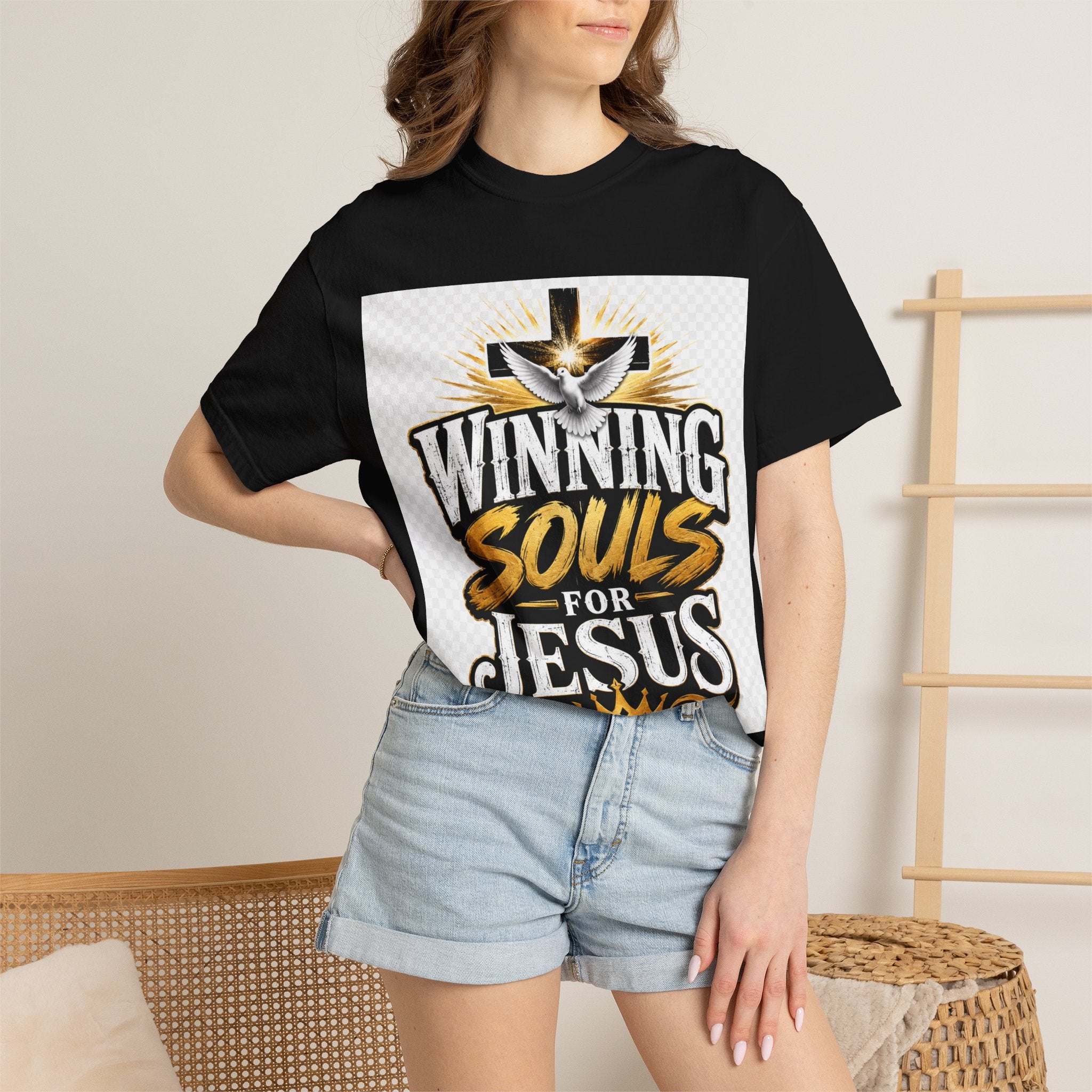 Winning Souls for Jesus T-Shirt — Christian Faith Ministry Graphic Tee
