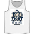 Christian Tank Top — "The Lord Will Fight For You" Exodus 14:14 Inspirational Faith Tank