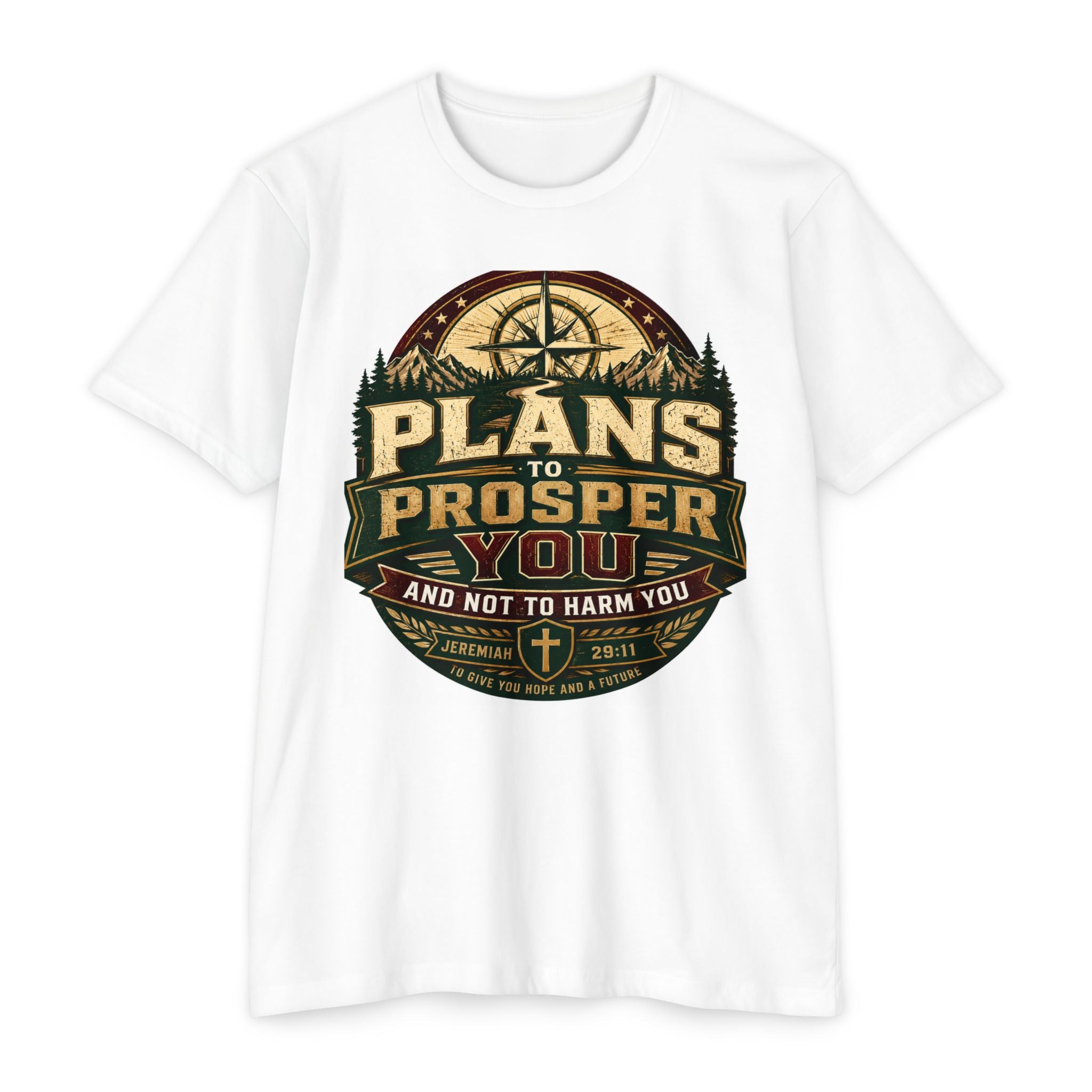 T-Shirt — "Plans to Prosper You" Inspirational Christian Tee