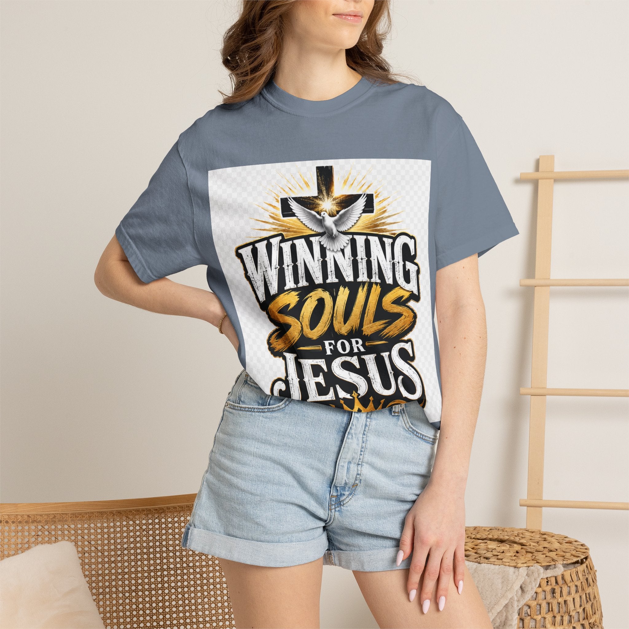 Winning Souls for Jesus T-Shirt — Christian Faith Ministry Graphic Tee
