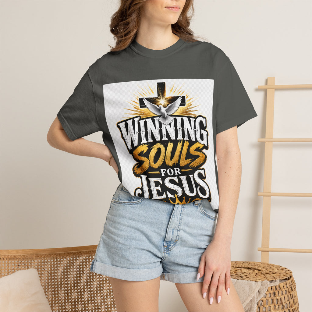 Winning Souls for Jesus T-Shirt — Christian Faith Ministry Graphic Tee