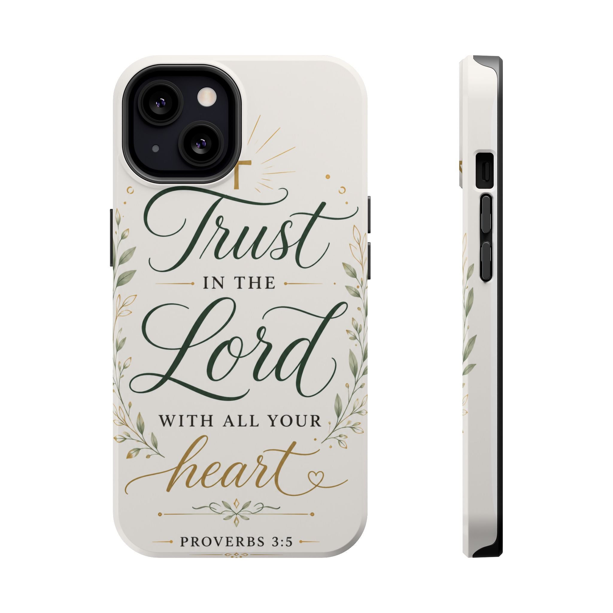 Phone Case — "Trust in the Lord with All Your Heart" Christian Magnetic Impact-Resistant Case