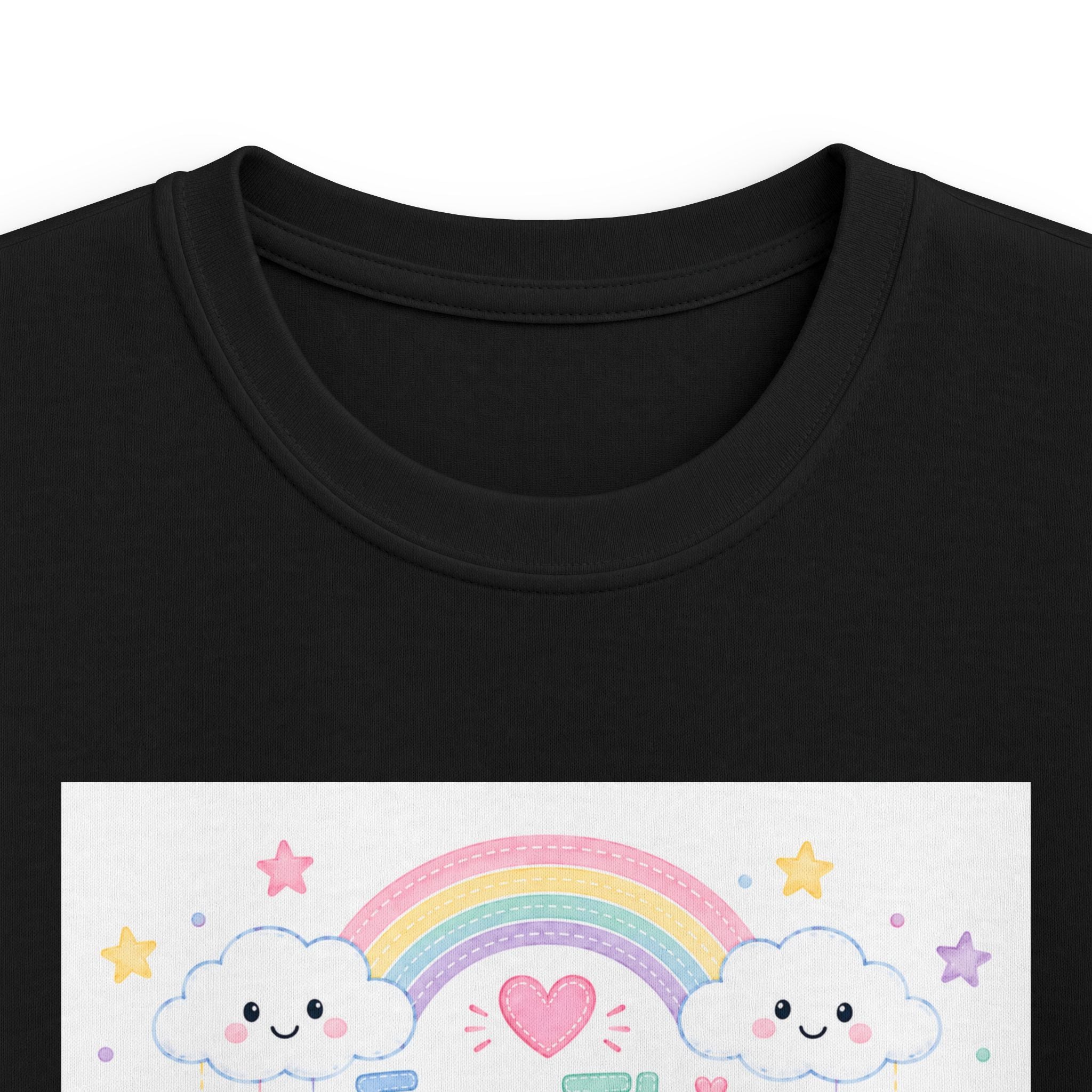 Kids Tee — "For This Child I Have Prayed" Pastel Rainbow Christian Shirt (1 Samuel 1:27)