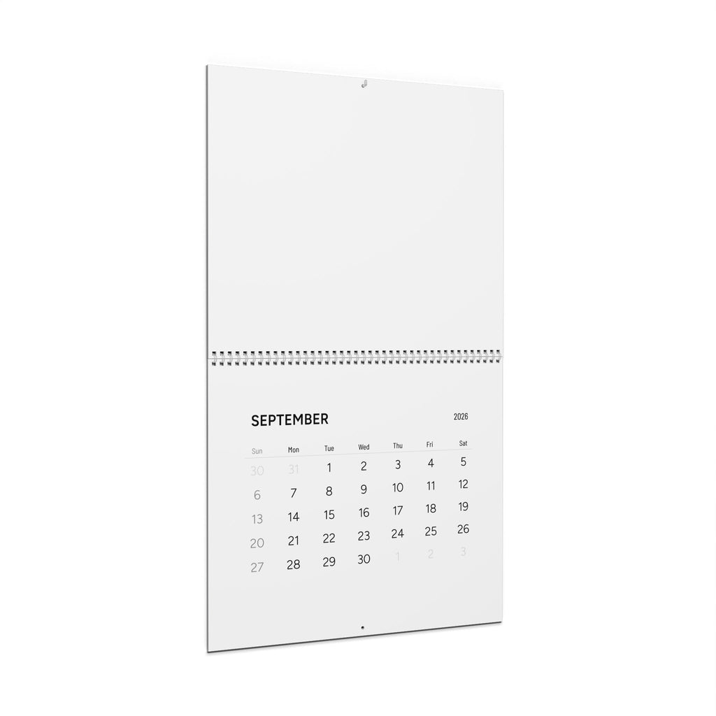 2026 Minimal Wall Calendar — Simple Monthly Planner