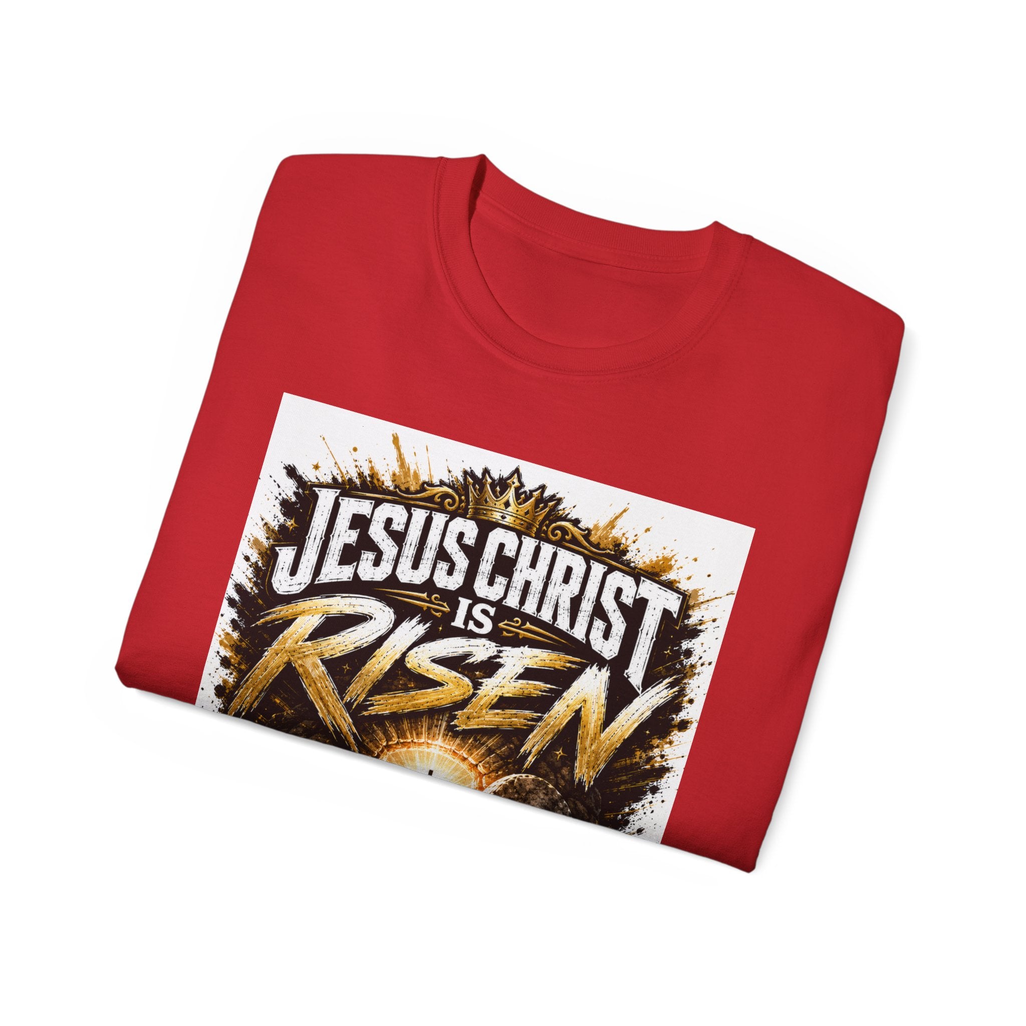 Jesus Christ Is Risen T-Shirt — Easter Christian Faith Tee