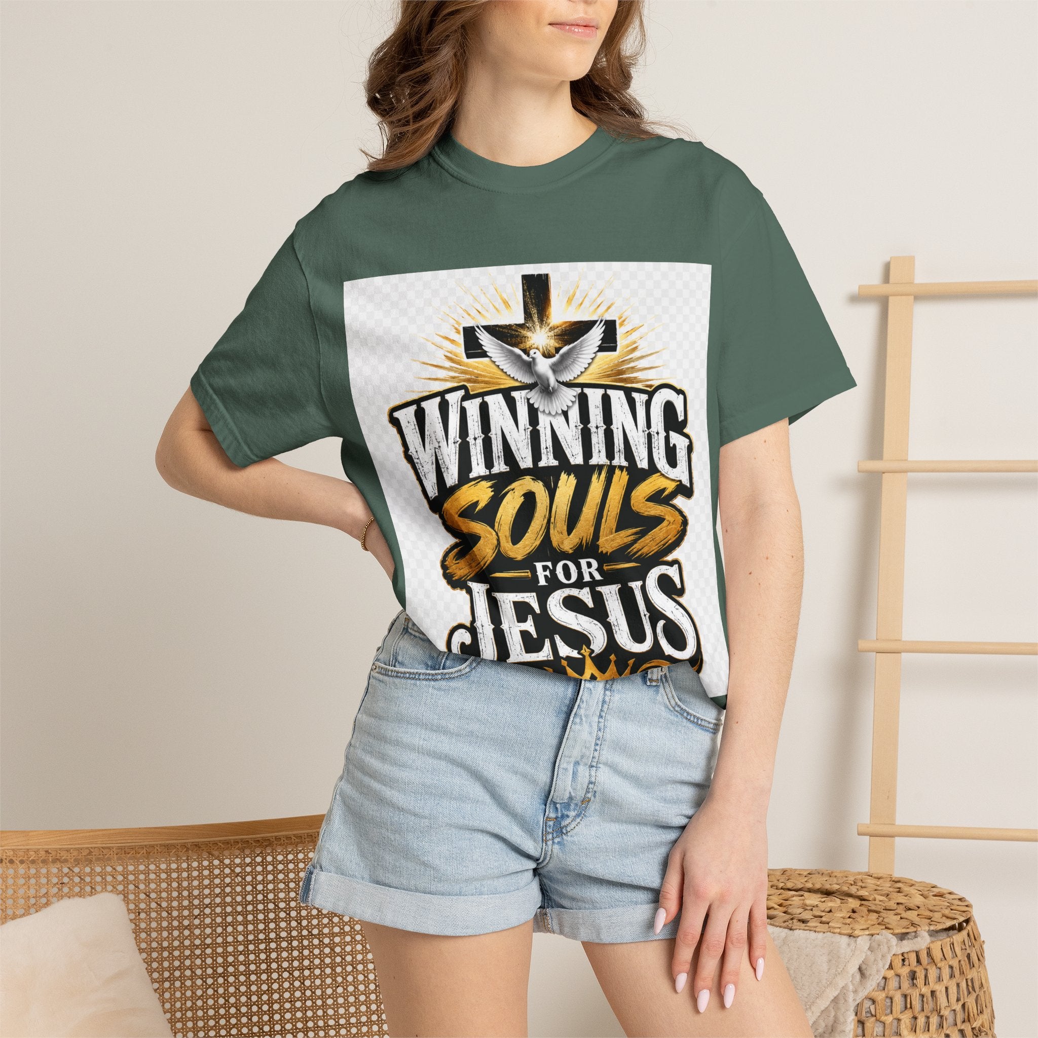 Winning Souls for Jesus T-Shirt — Christian Faith Ministry Graphic Tee