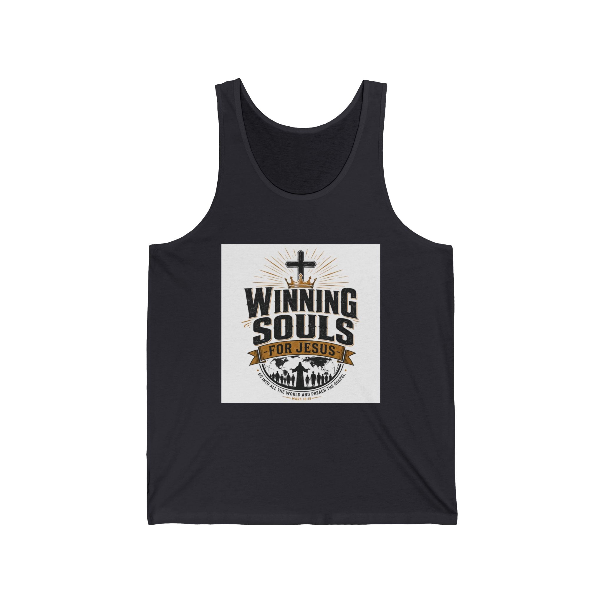 Christian Tank Top — "Winning Souls for Jesus" Faith Ministry Tank
