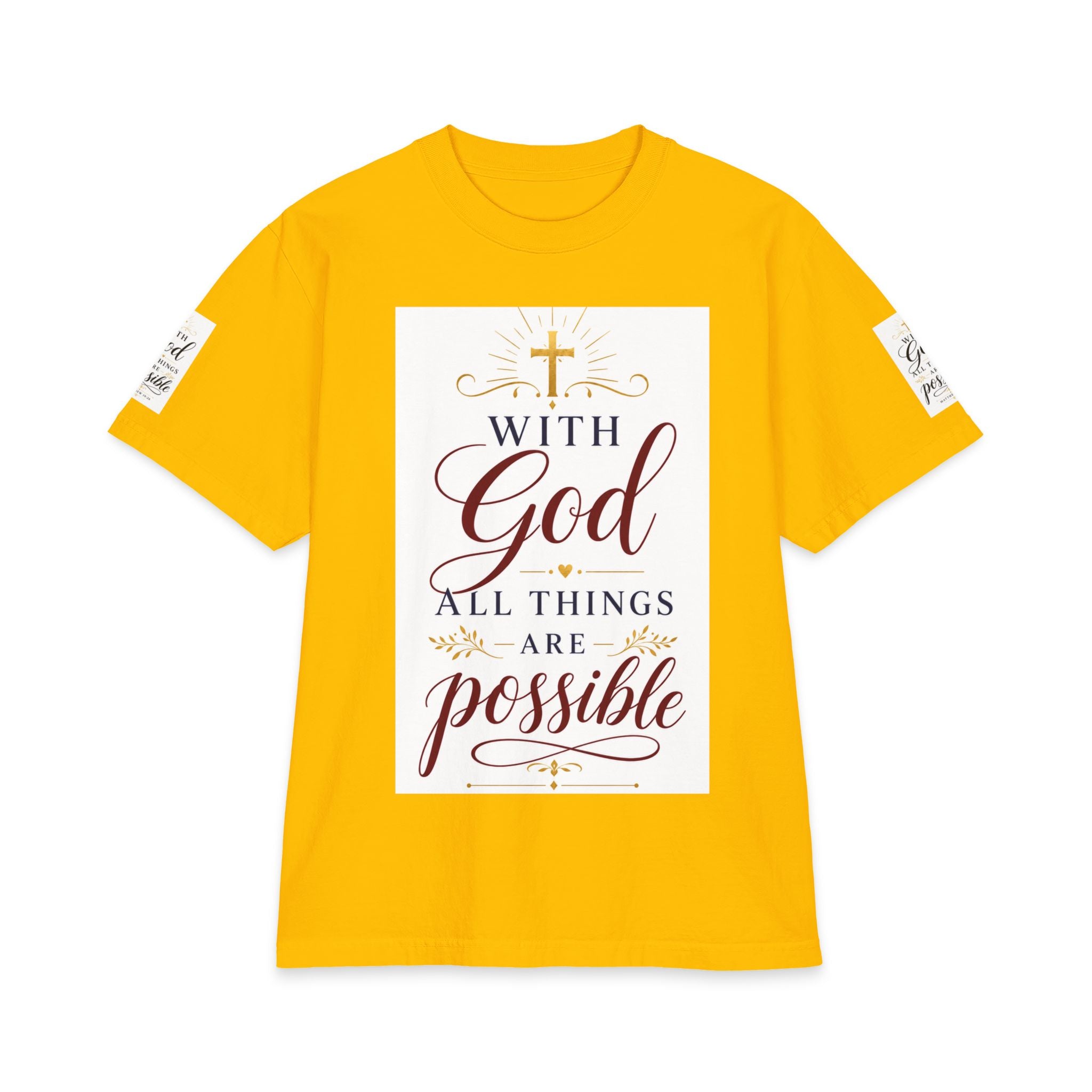 With God All Things Are Possible Tee — Inspirational Christian Faith T-Shirt