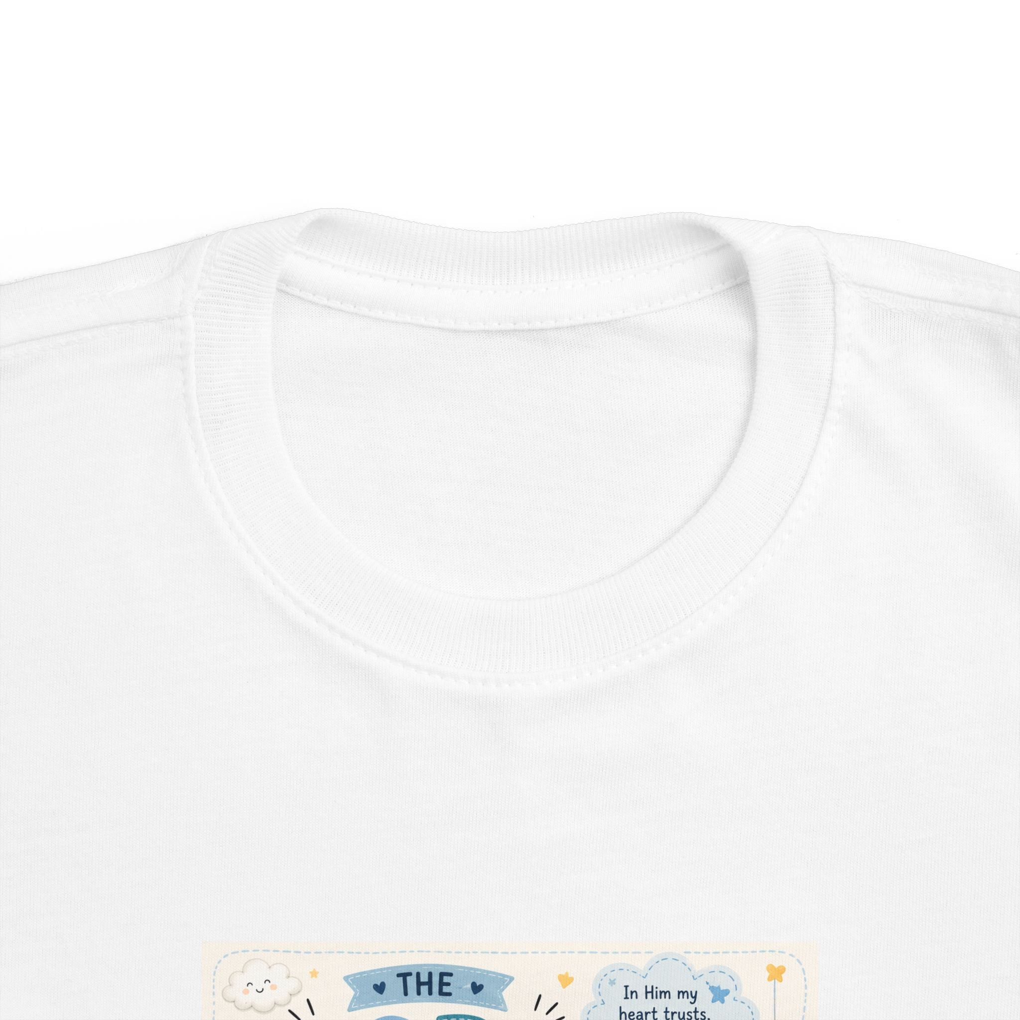 Toddler Tee — "The Lord Is My Strength and Shield" Christian Faith Kids Shirt
