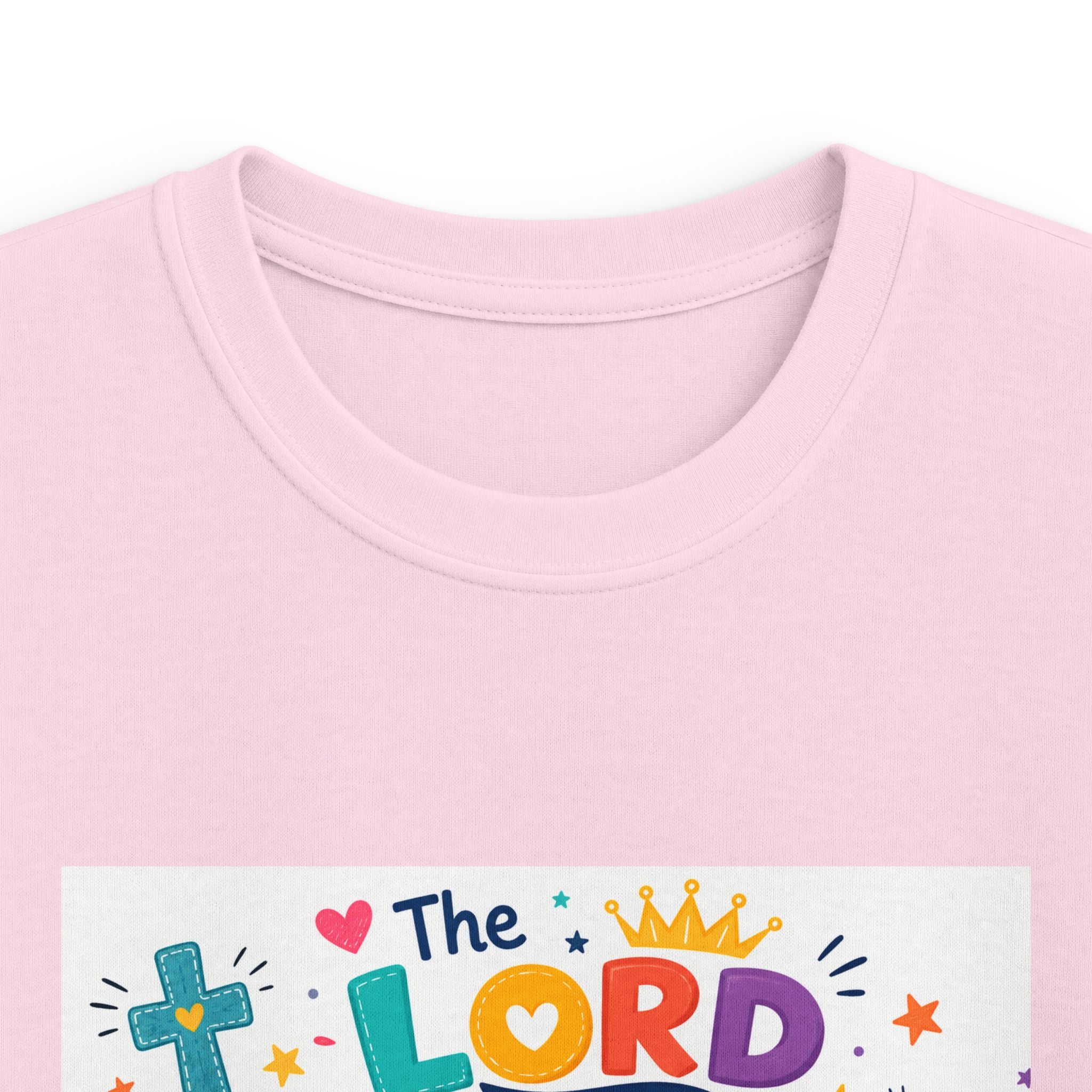 Kids Tee — "The LORD is My Strength and Shield" Christian Bible Verse Shirt