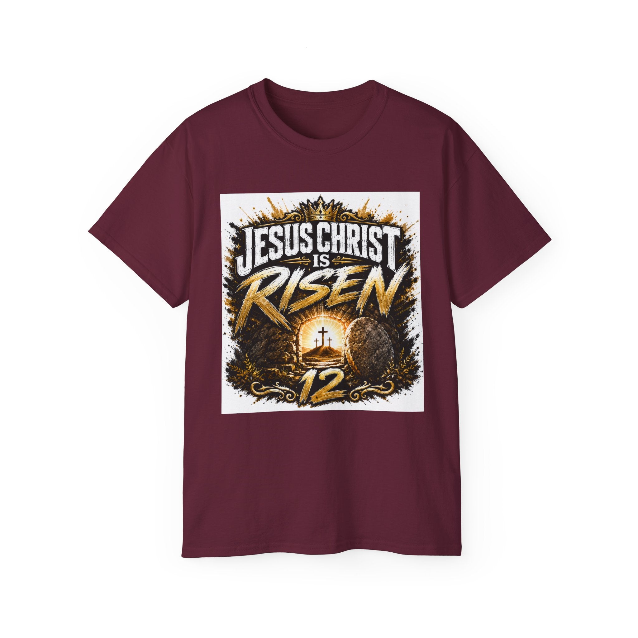 Jesus Christ Is Risen T-Shirt — Easter Christian Faith Tee