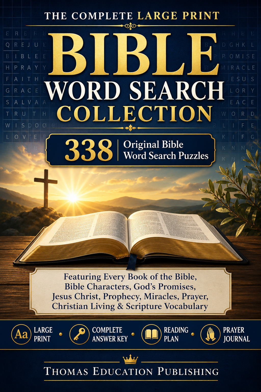 338 Original Bible Word Search Puzzles
